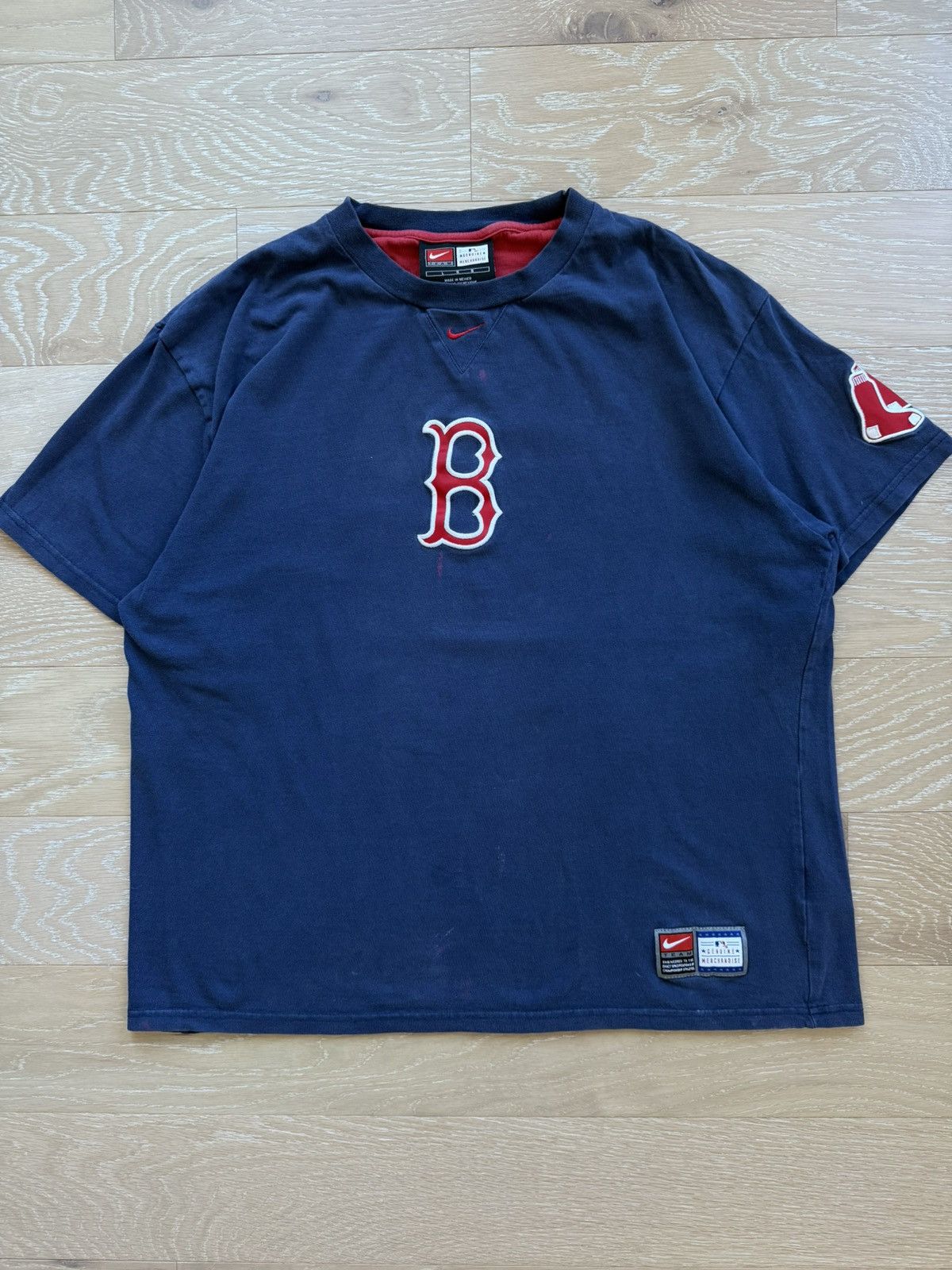 Nike Nike Boston Red Sox Center Check MLB Shirt Size US L / EU 52-54 / 3 - 1 Thumbnail