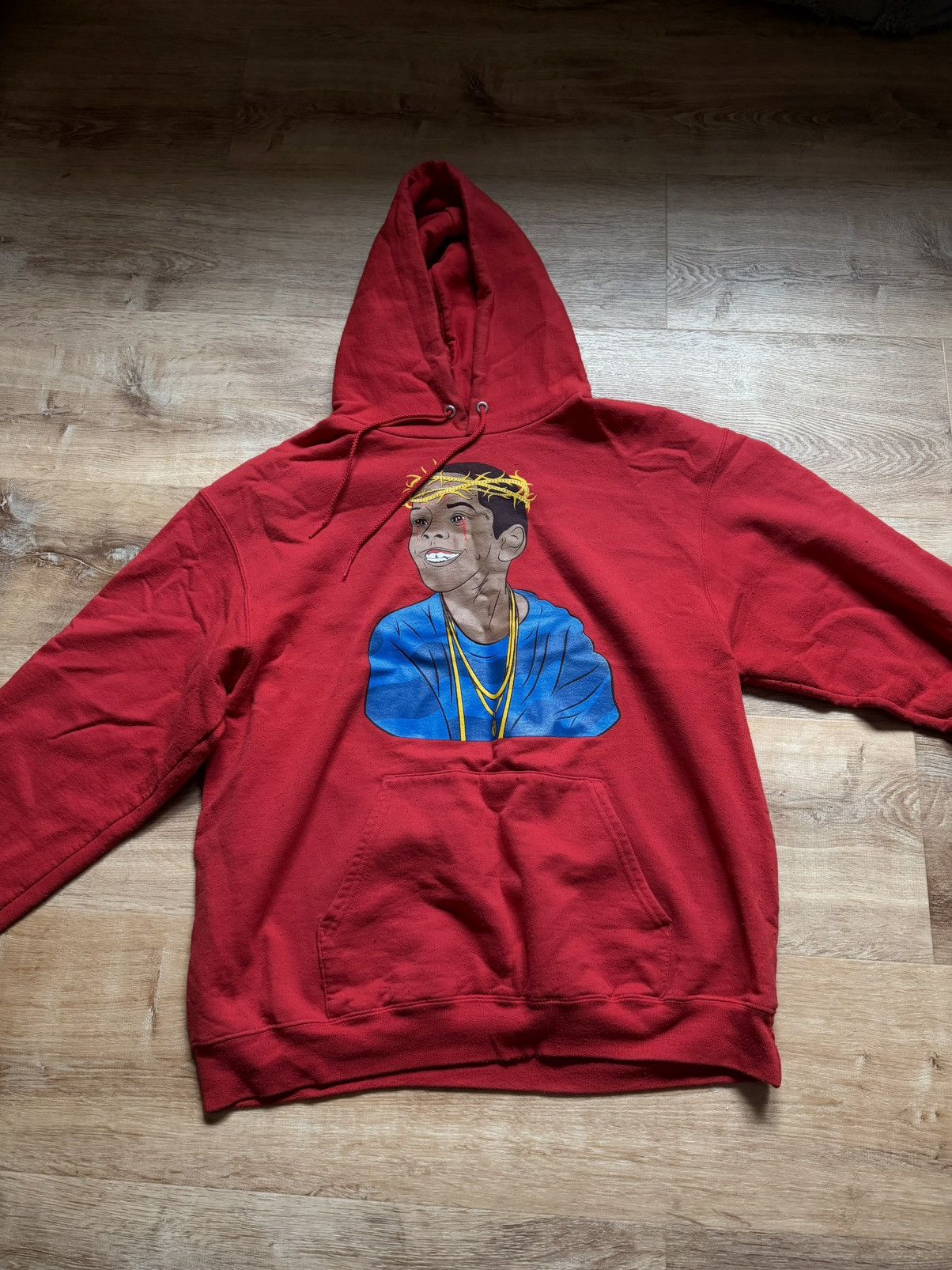 Champion OG FlyGod Westside Gunn Hoodie Red L Size US L / EU 52-54 / 3 - 1 Thumbnail
