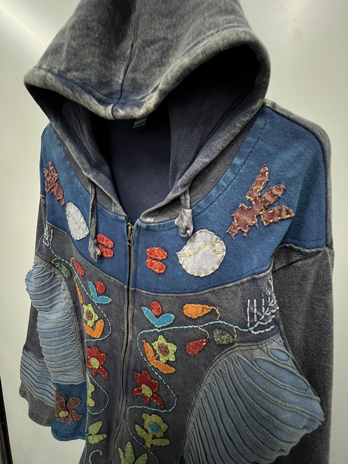 Other 🔥 Asymetrical Razor Custom Made Sashiko Stitching Hoodie Size M / US 6-8 / IT 42-44 - 5 Thumbnail