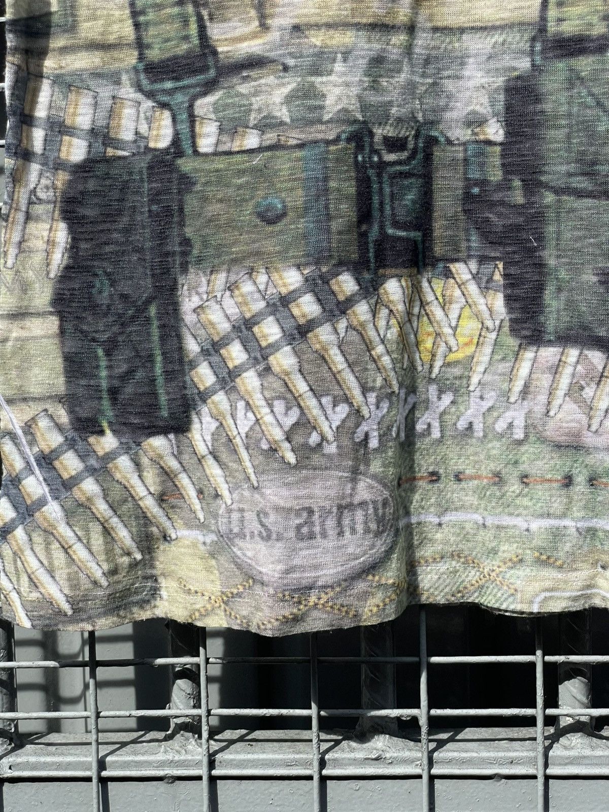 Le Grande Bleu (L.G.B.) Davida | Archive Y2K Army Made in USA Top Size M / US 6-8 / IT 42-44 - 6 Thumbnail
