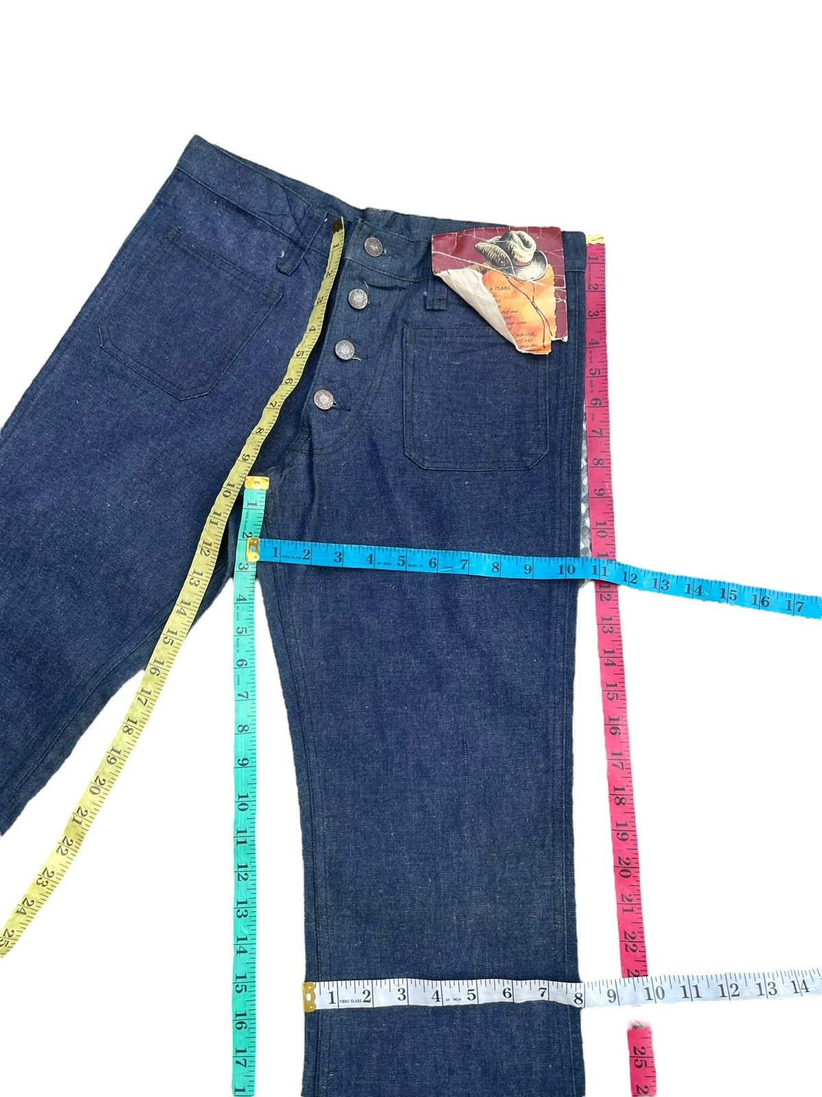 Japanese Brand × Vintage Vintage Deadstock Cosmo Flare Denim Size US 30 / EU 46 - 10 Thumbnail