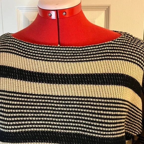 Lauren Ralph Lauren Lauren by Ralph Lauren Black & Tan Sweater L Size L / US 10 / IT 46 - 5 Thumbnail