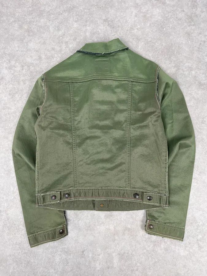 Marithe + Francois Girbaud 1990s Marithé + François Girbaud Khaki Cropped Cargo Denim Jacket Size US S / EU 44-46 / 1 - 6 Thumbnail