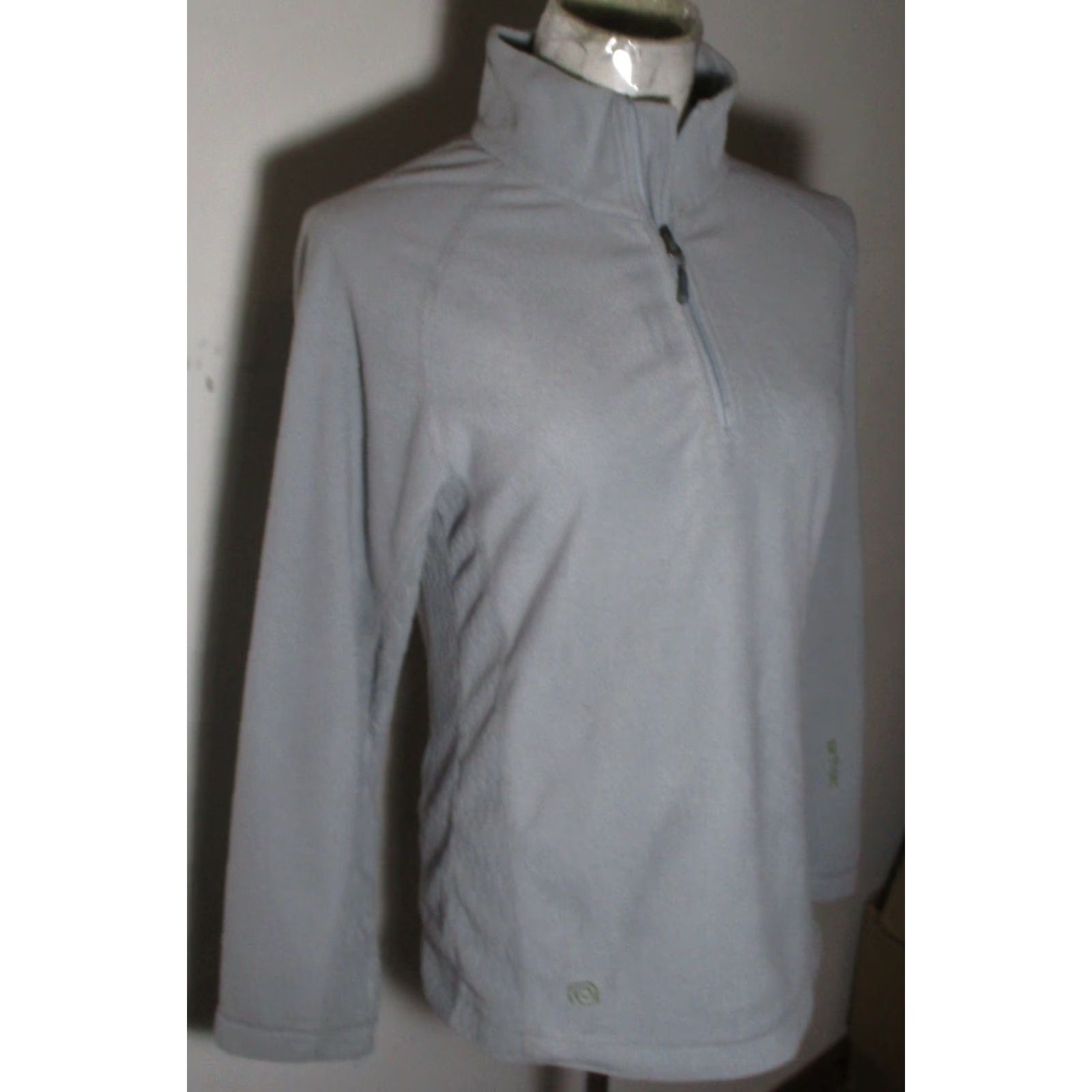 Vintage Earth-Tec Jersey 1/2 Zip Fleece Solid Green Size M Womens Shirt Long Sleeve 1/2 Zip Fall Spring Summer Winter Modern Flight Series Size M / US 6-8 / IT 42-44 - 3 Thumbnail