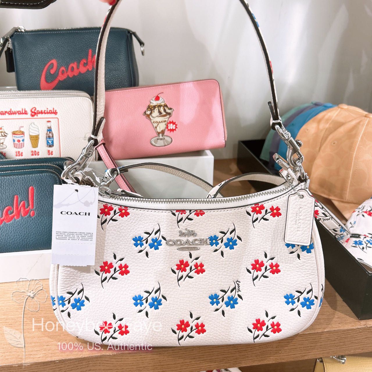 Coach Teri Shoulder Bag With Floral Print CT830 Size ONE SIZE - 5 Thumbnail