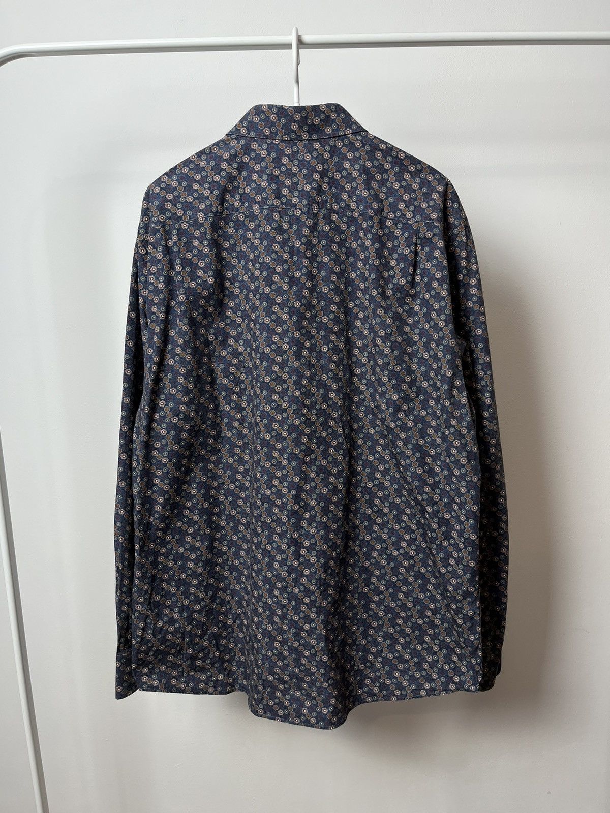New & Lingwood X4 New Lingwood Overprint Cotton Button Up Shirt Size US XL / EU 56 / 4 - 5 Thumbnail