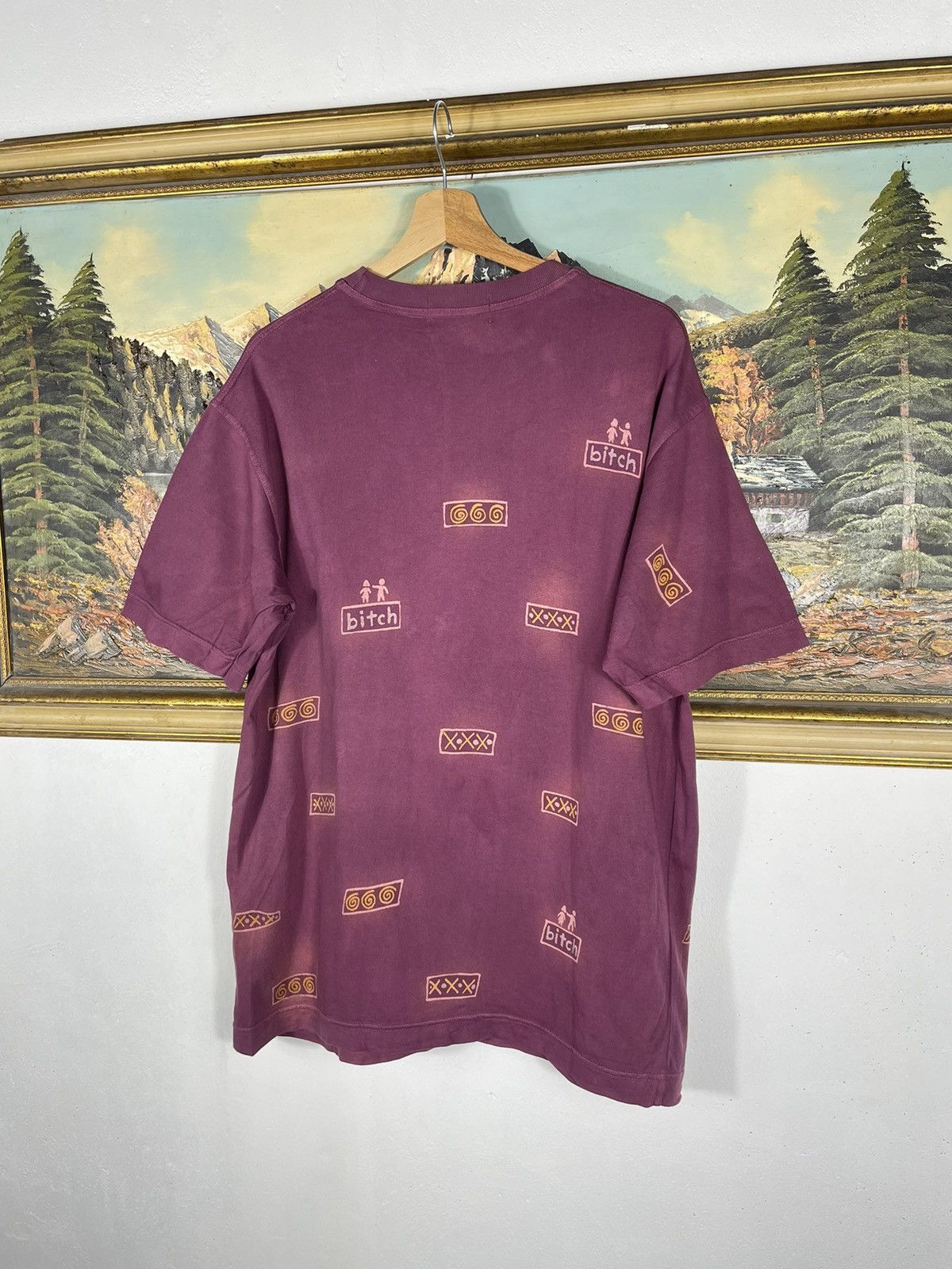 Hook-Ups × Vintage Vintage Retro 90s Bitch Skateboard tee baggy boxy oversize Size US M / EU 48-50 / 2 - 7 Thumbnail