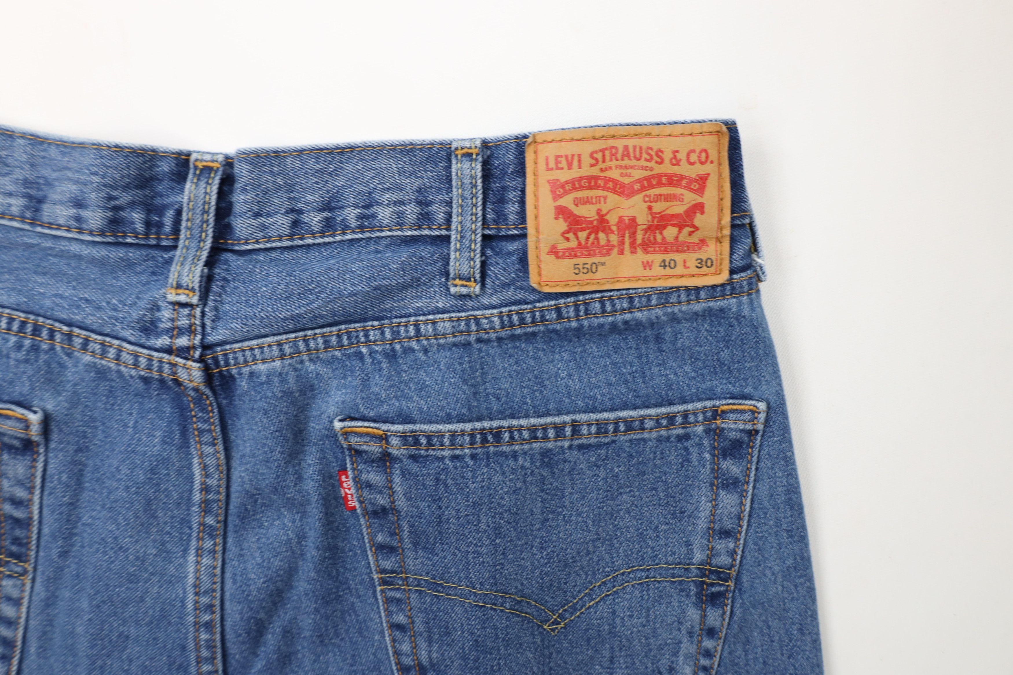 Levi's Vintage Y2K Levis 550 Relaxed Fit Denim Jeans Blue Cotton Size US 40 / EU 56 - 13 Thumbnail