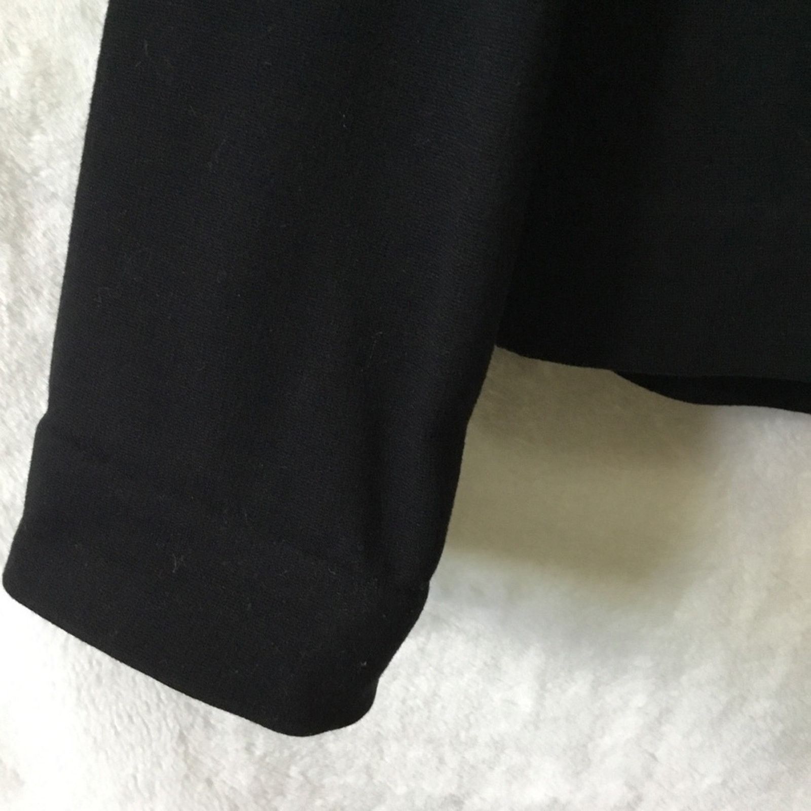 Chicos Chico's Black Double Row Hood w/ Eye Closure Blazer Size M / US 6-8 / IT 42-44 - 10 Thumbnail