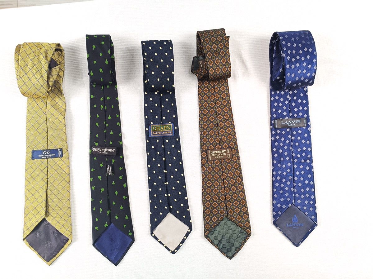 Brooks Brothers × Givenchy Combo tie 5pcs Givenchy,Lanvin,BrooksBrothers,YSL & RL Size ONE SIZE - 1 Thumbnail