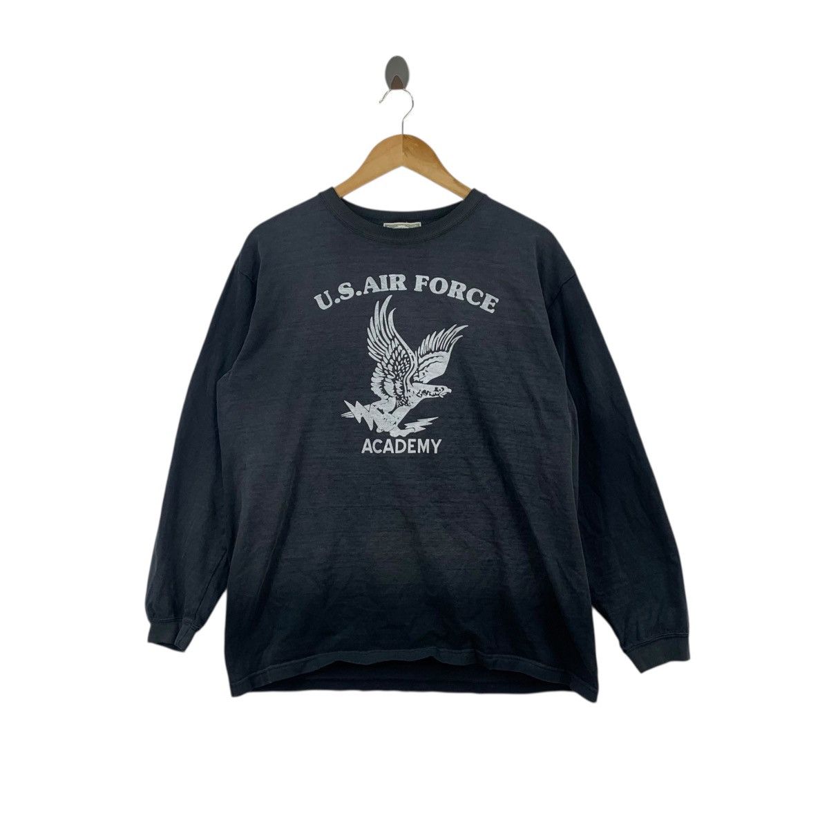 Vintage Vintage HOUSTON USAF ACADEMY Air Force Sun Faded Tee Shirt Size US XL / EU 56 / 4 - 1 Thumbnail