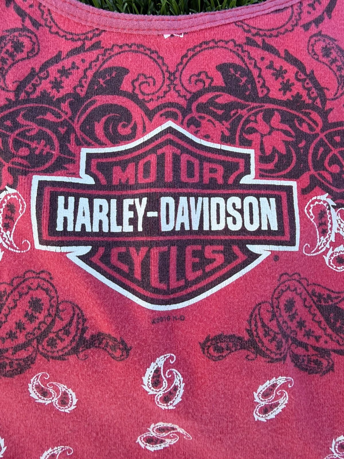 Harley Davidson Vintage y2k Harley Davidson paisley print tank top size L Size L / US 10 / IT 46 - 2 Thumbnail