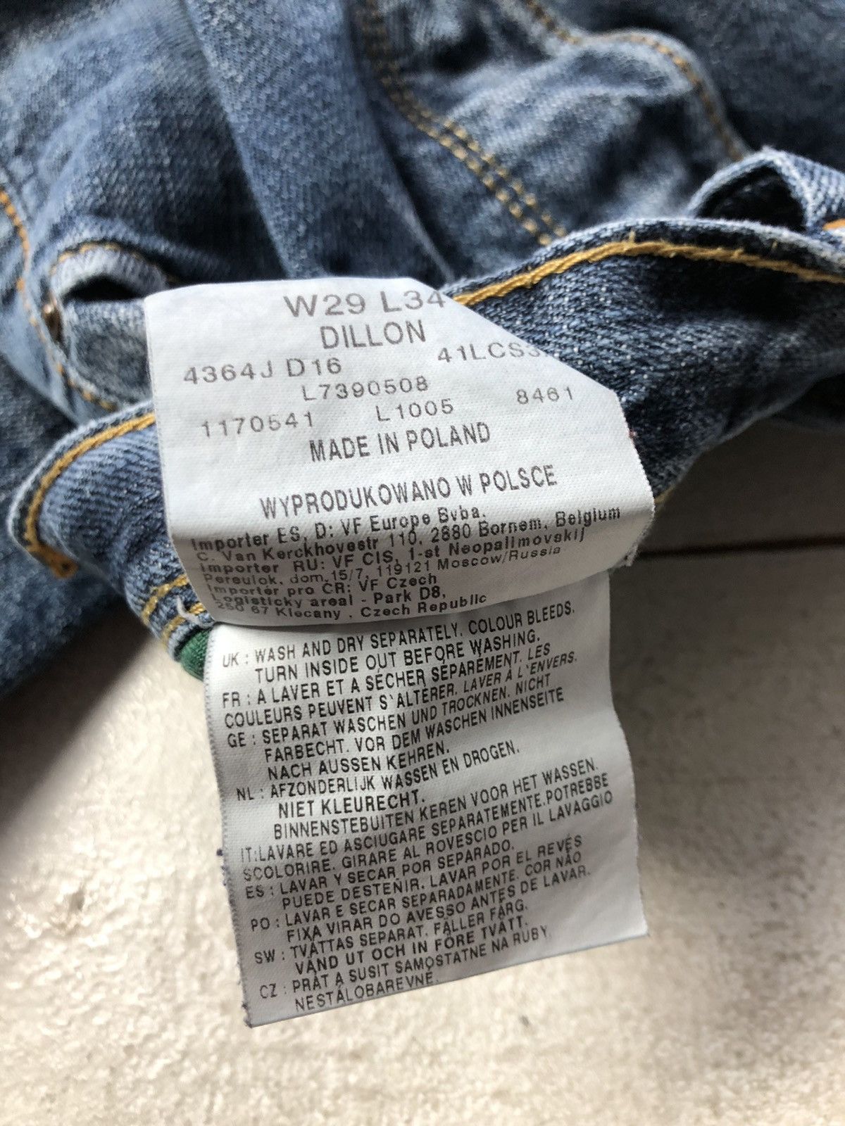 Lee 🔥Rare Opium Baggy VNTG 00s Y2K Bootcut Grange Denim Jeans Size US 29 - 9 Thumbnail