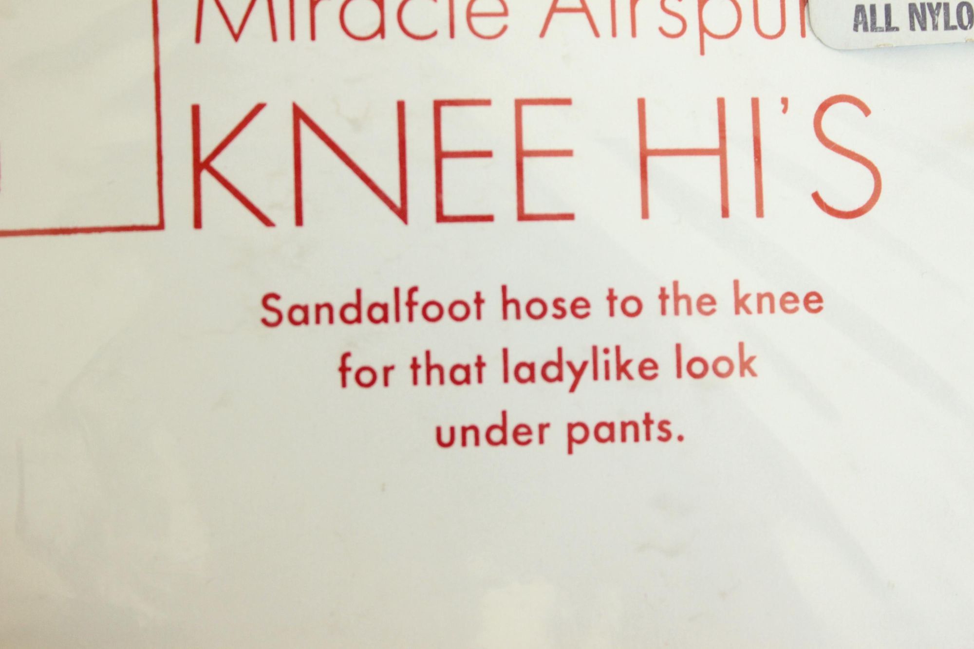Vintage Vintage 1970s 1980s Knee High Stockings, One Pair New NOS R Size ONE SIZE - 10 Thumbnail