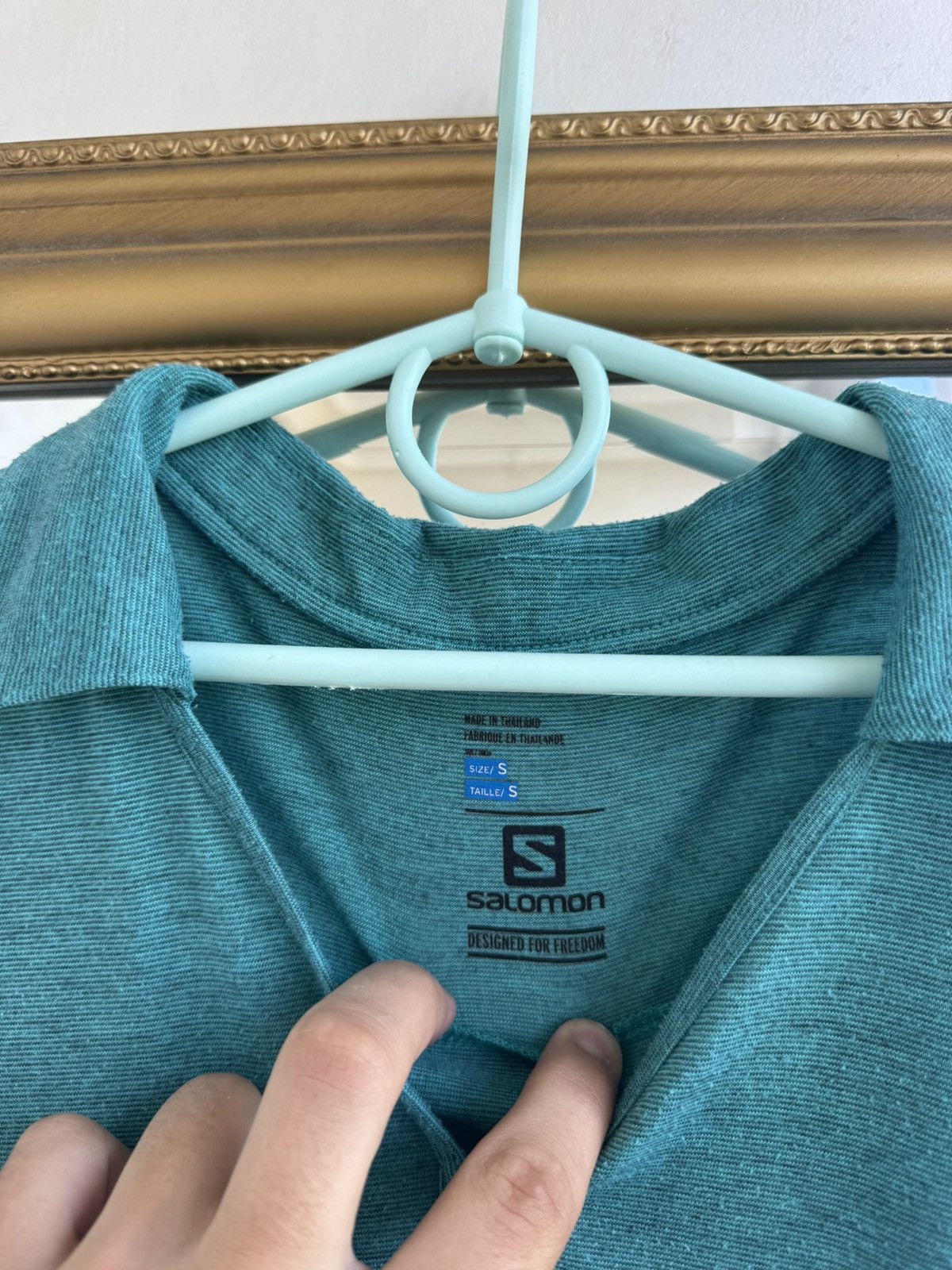 Salomon Solomon Outdoor Women’s Polo Cycling T-Shirt Mountain Aki Size S / US 4 / IT 40 - 3 Thumbnail