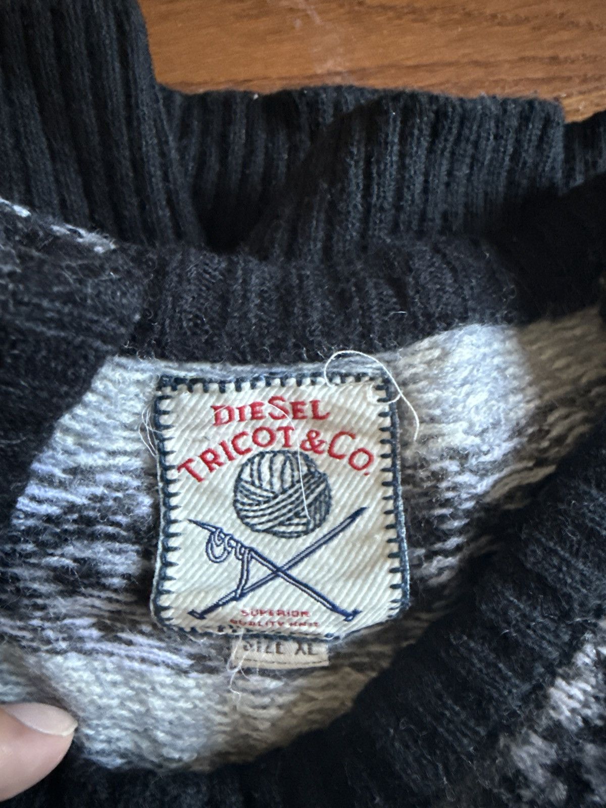 Vintage Vintage knit sweater Size US XL / EU 56 / 4 - 3 Thumbnail
