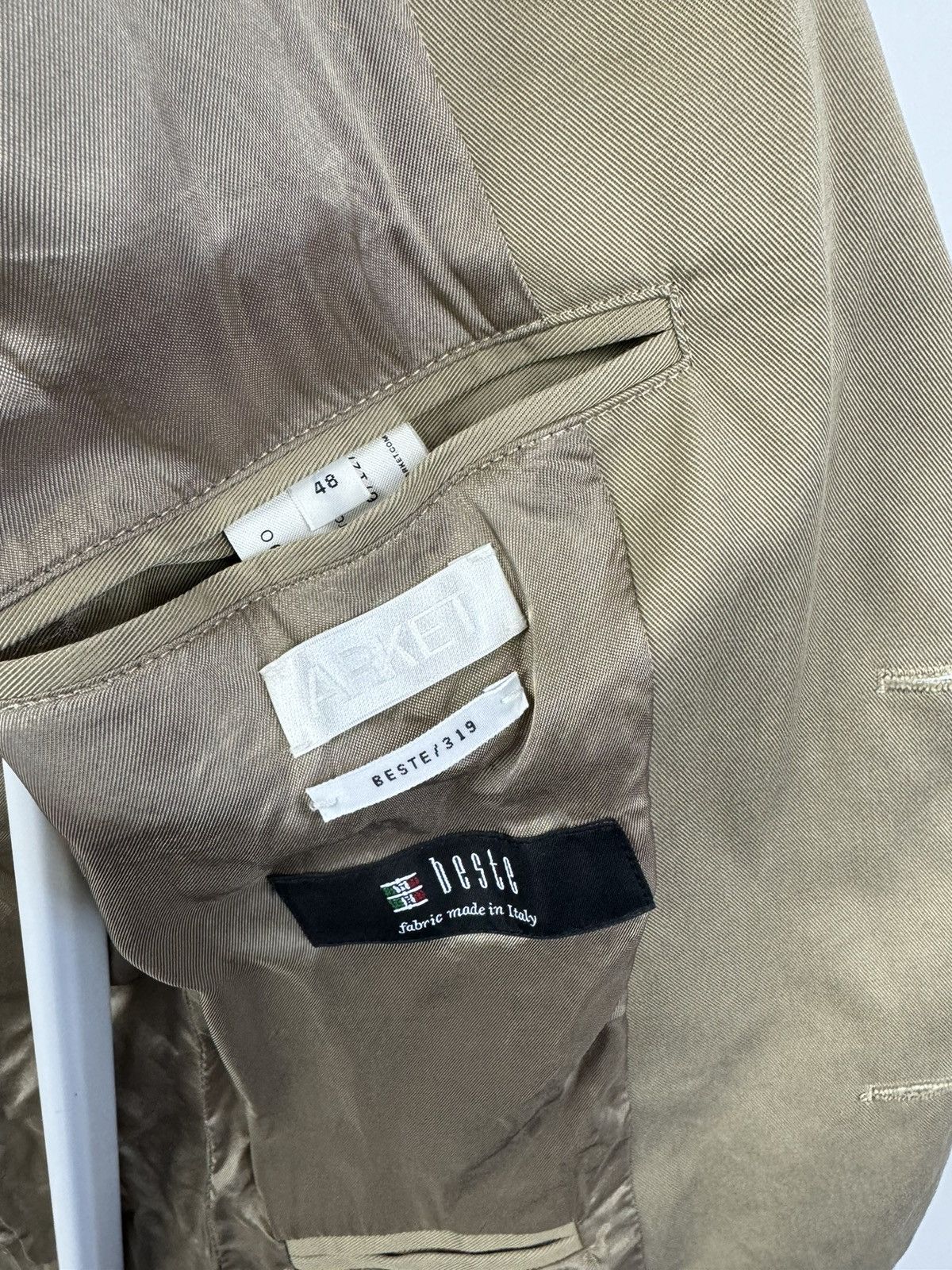 Arket Arket Beste 319 Beige Blazer Size 48R - 4 Thumbnail