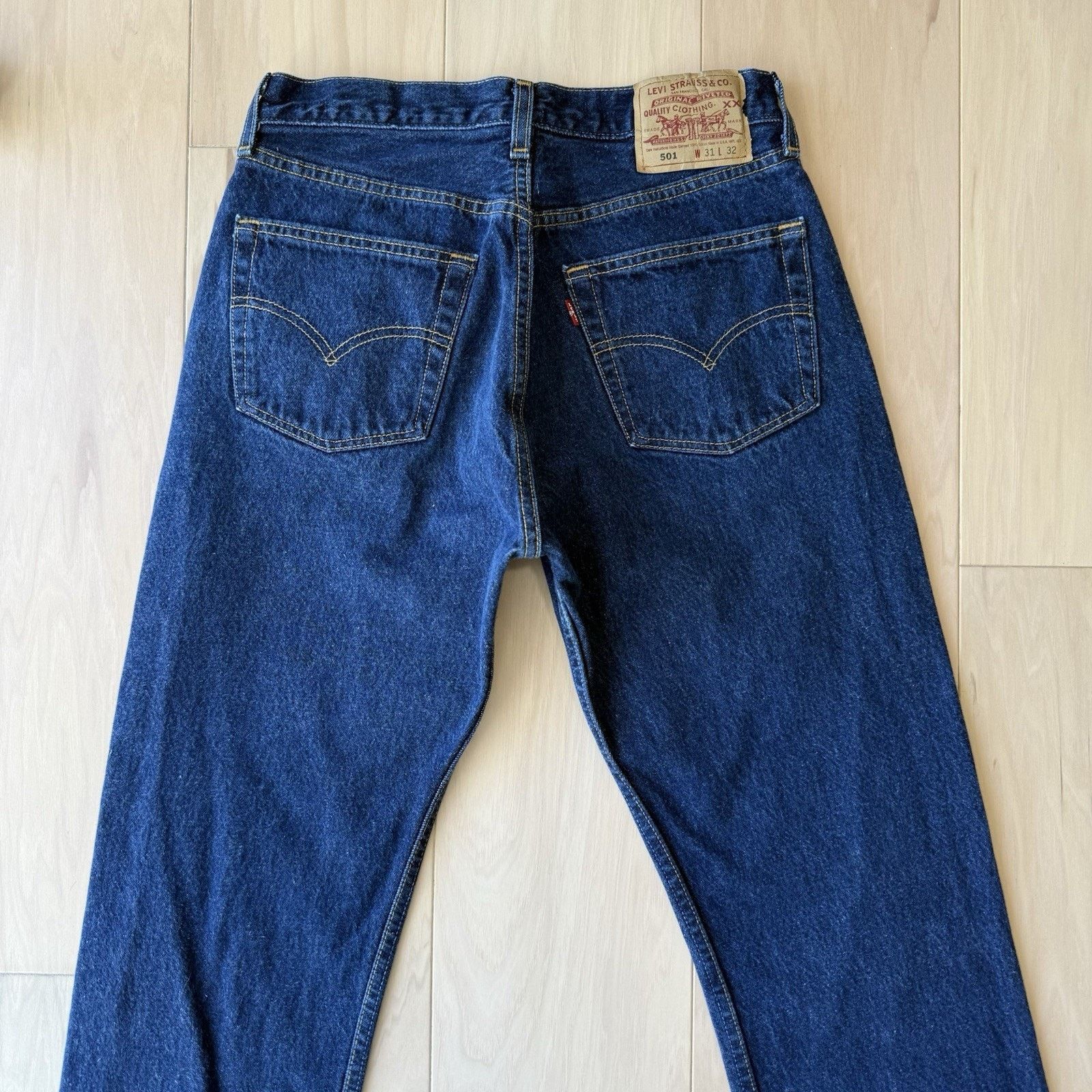 Levi's × Vintage Vintage Levis 501 Jeans 28 Blue Made In USA 90s Straight Leg Size US 28 / EU 44 - 7 Thumbnail
