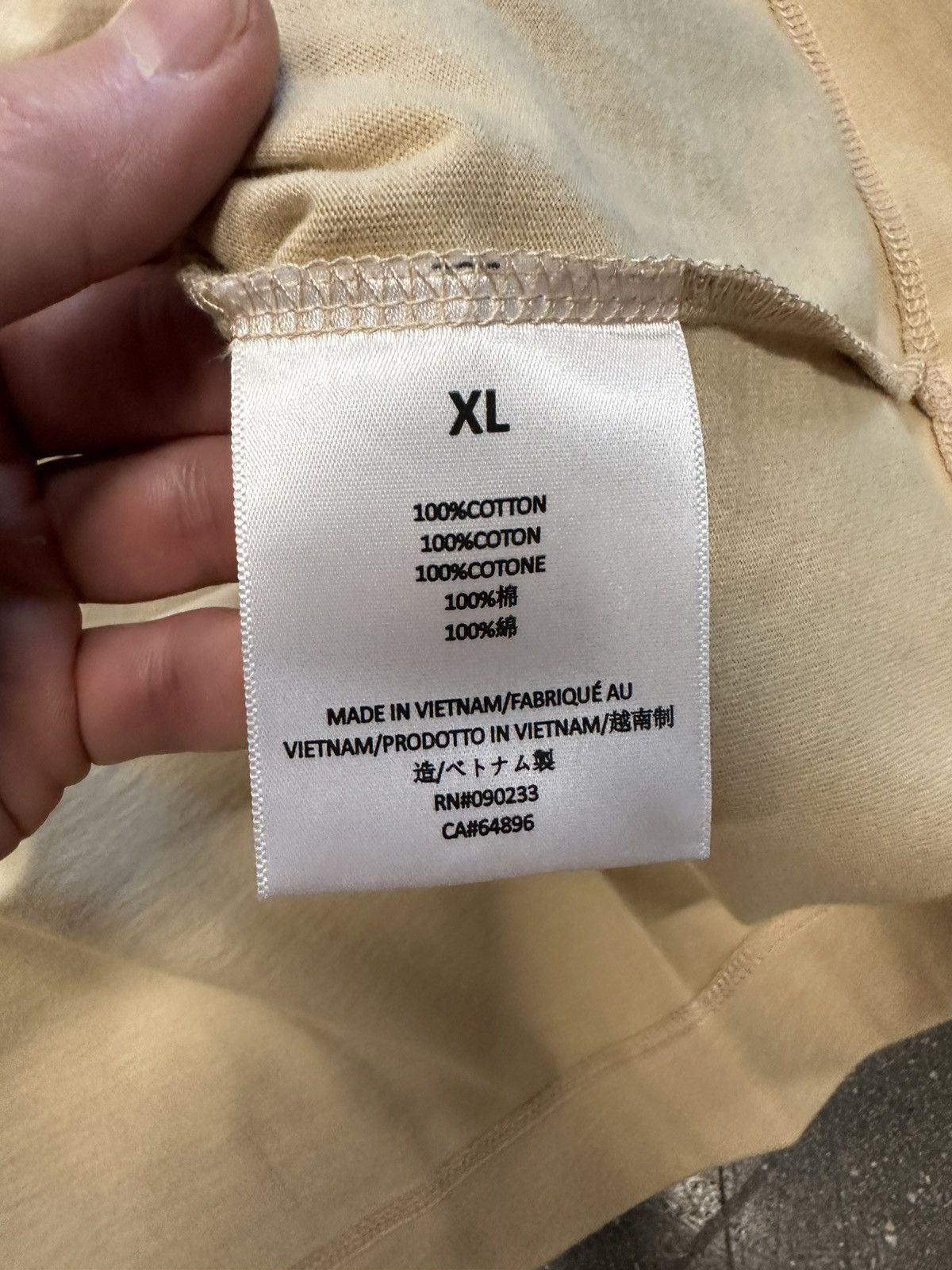 Fear of God Fear of God Essentials SS Tee Sand Size US XL / EU 56 / 4 - 4 Thumbnail