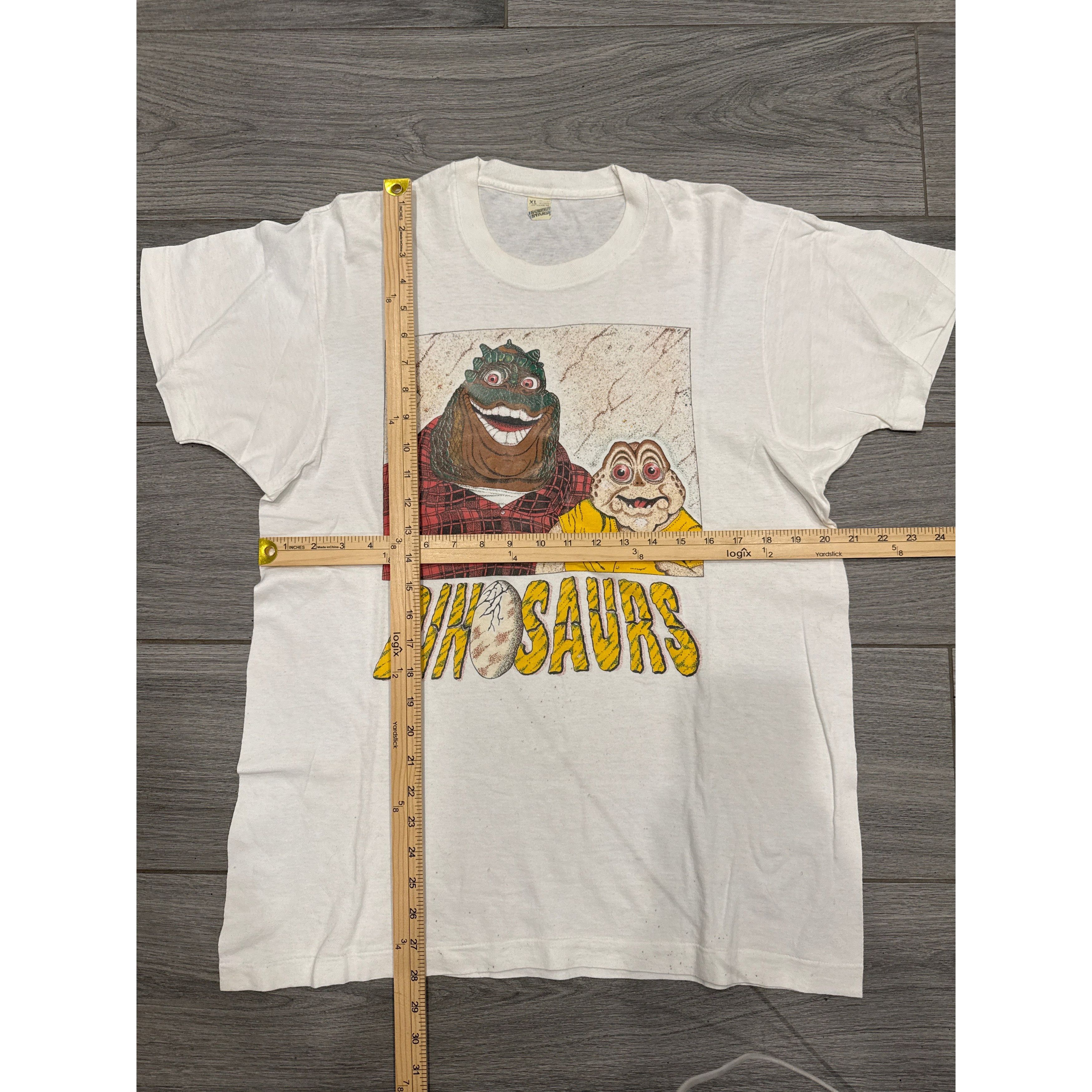 Other 80s Dinosaurs TV Promo White Tagged XL (L) Screen Stars T-Sh Size US XL / EU 56 / 4 - 2 Thumbnail