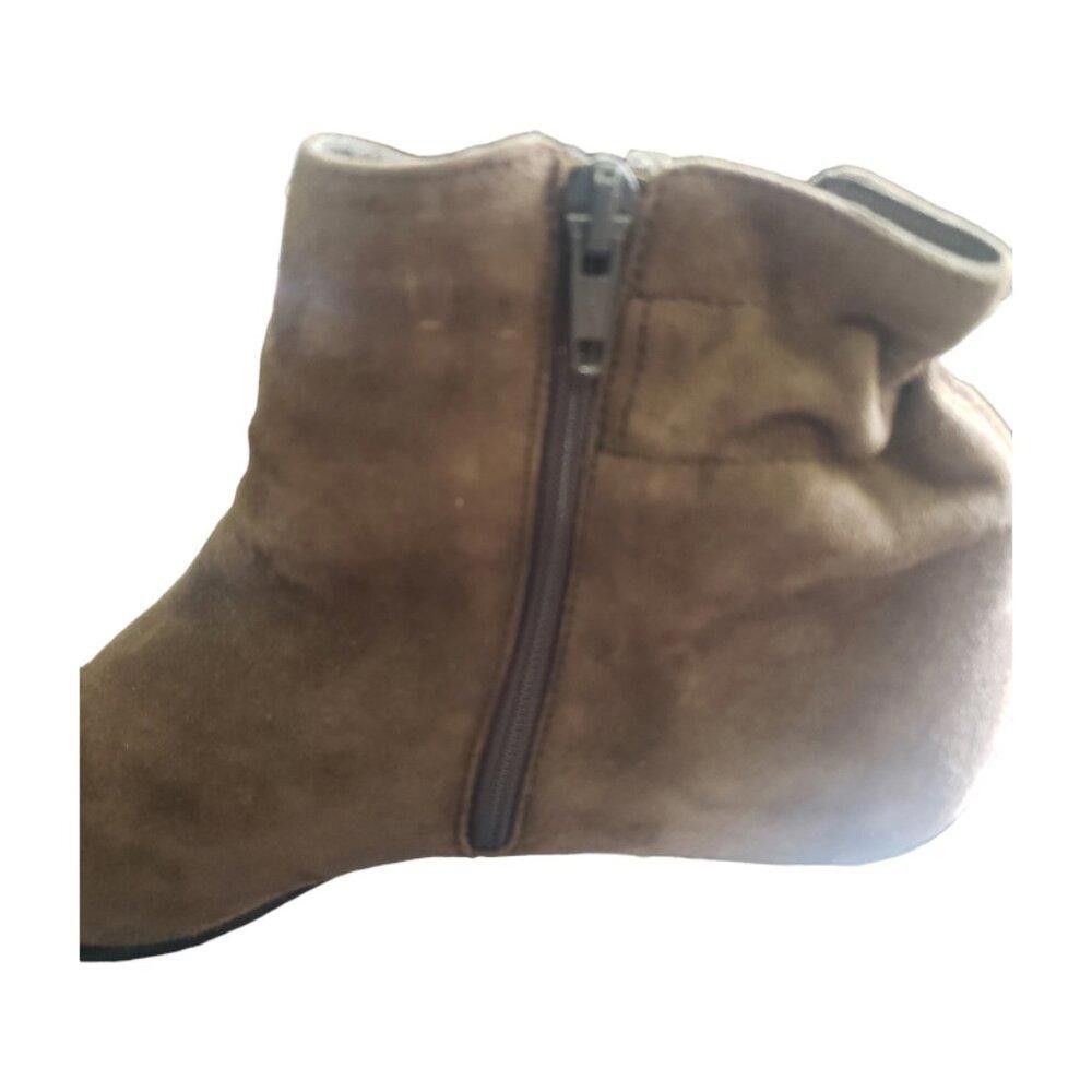 Designer SH133 Murno Brown Suede Booties 9.5 Size US 9.5 / IT 39.5 - 5 Thumbnail