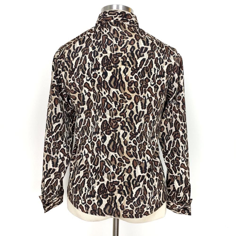 Other Sag Harbor Leopard French Cuff Blouse Button Up Shirt L Size L / US 10 / IT 46 - 5 Thumbnail