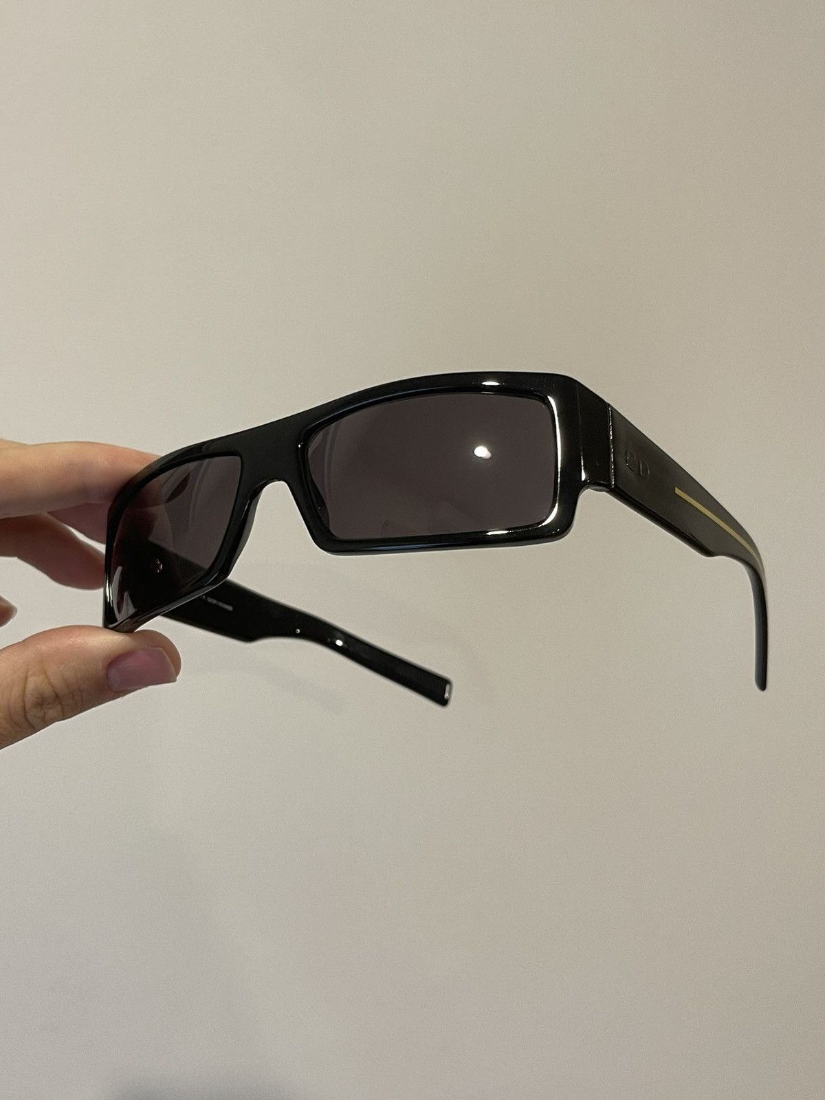 Dior × Hedi Slimane Dior Homme black tie 3/s thin sunglasses by Hedi Slimane Size ONE SIZE - 3 Thumbnail