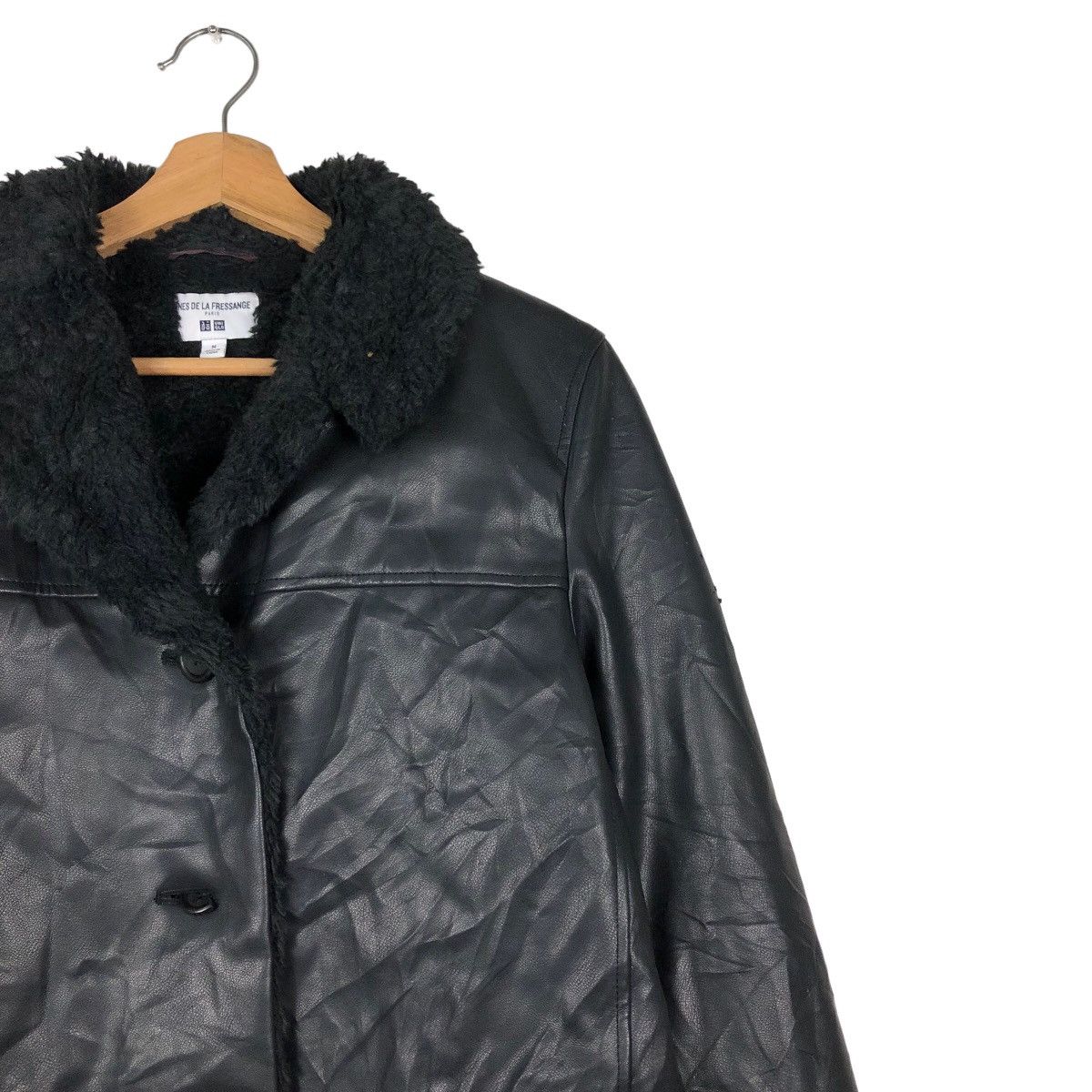 Japanese Brand 🔥Vtg Leather Jacket Biker Shearling Ines De La Fressange Size US M / EU 48-50 / 2 - 6 Thumbnail