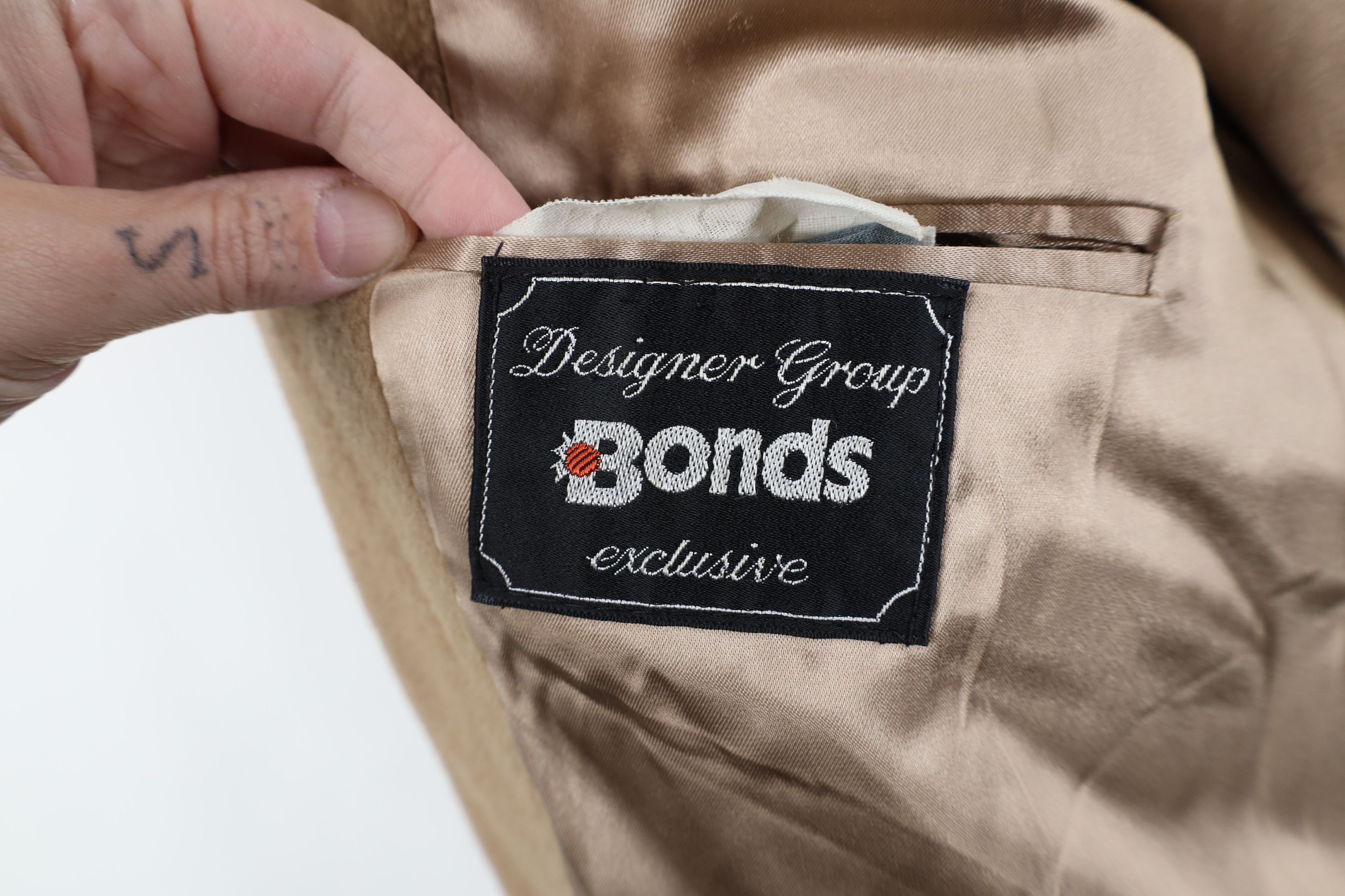 Vintage Vintage 90s Cashmere Blend Overcoat Car Jacket Beige Tan USA Size US XL / EU 56 / 4 - 11 Thumbnail