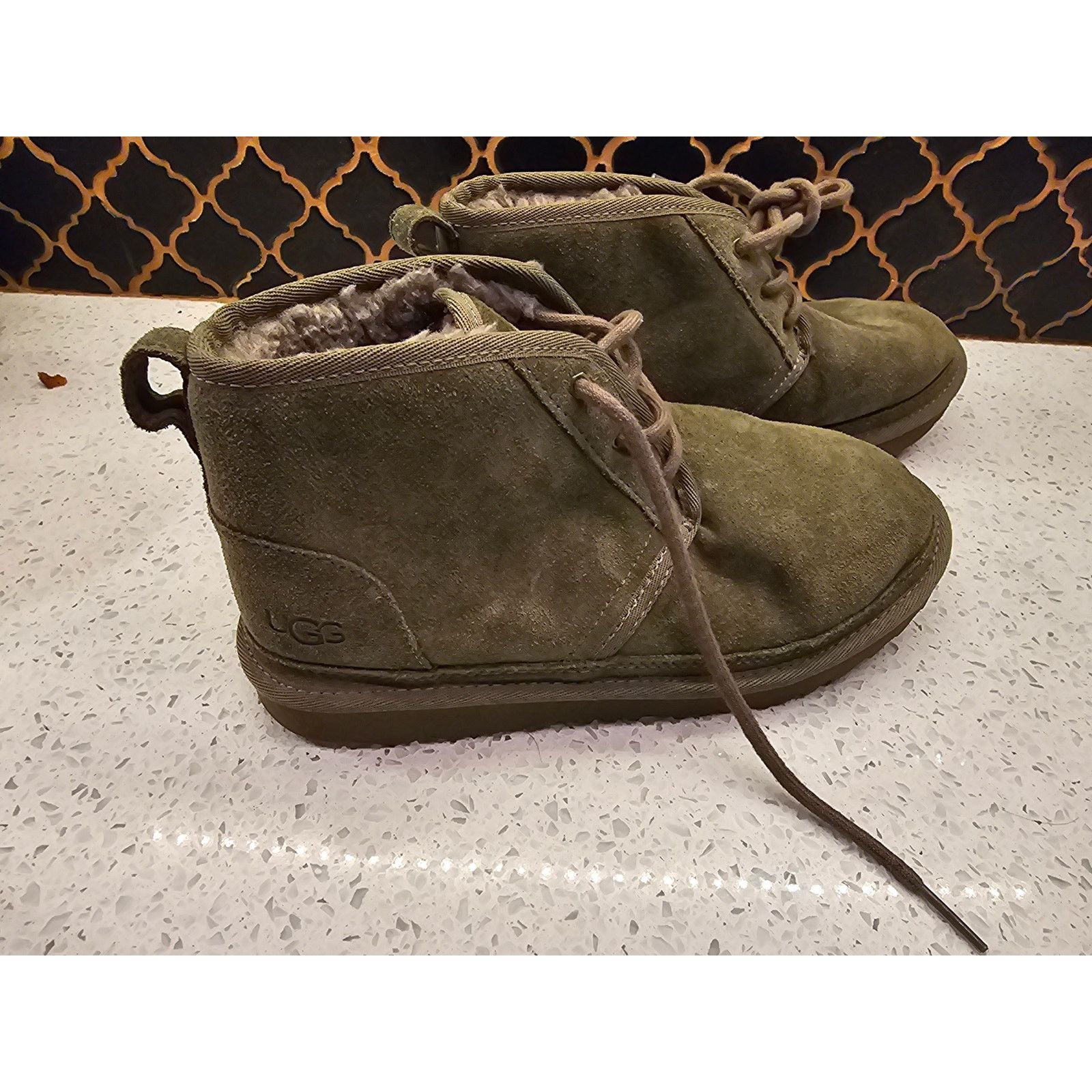 Ugg UGG Neumel II Women’s Chukka Boots – Olive – Cozy Luxe Size US 5 / IT 35 - 5 Thumbnail