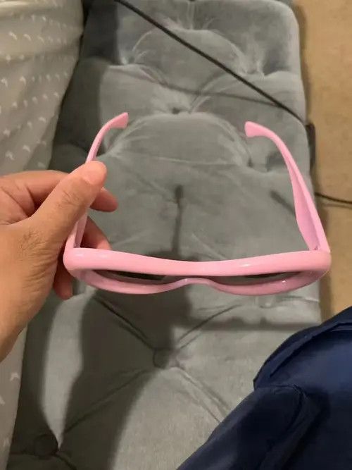 Japanese Brand Pink Oval Candy Color Goggle Sun Glasses Size ONE SIZE - 3 Thumbnail