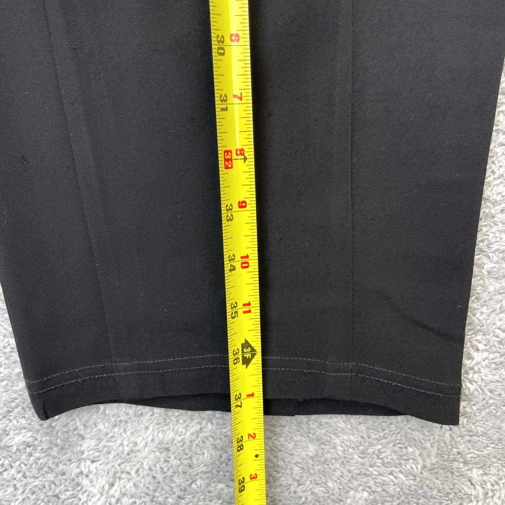Vintage Blanque Pants Womens 1 Black Cropped Wide Leg Pleated Elastic Waist Lagenlook Size 25" / US 0 / IT 36 - 7 Thumbnail