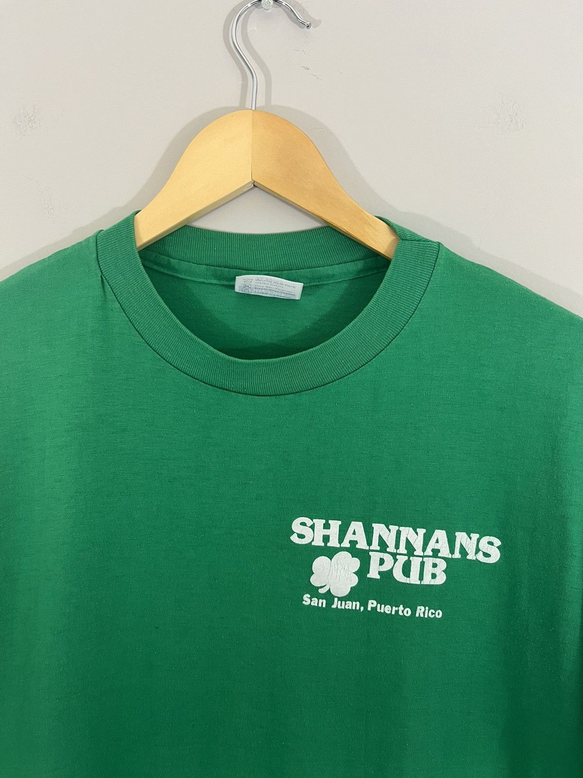 Vintage Single Stitch Vintage Puerto Rico Irish Faded Tee Size US L / EU 52-54 / 3 - 4 Thumbnail