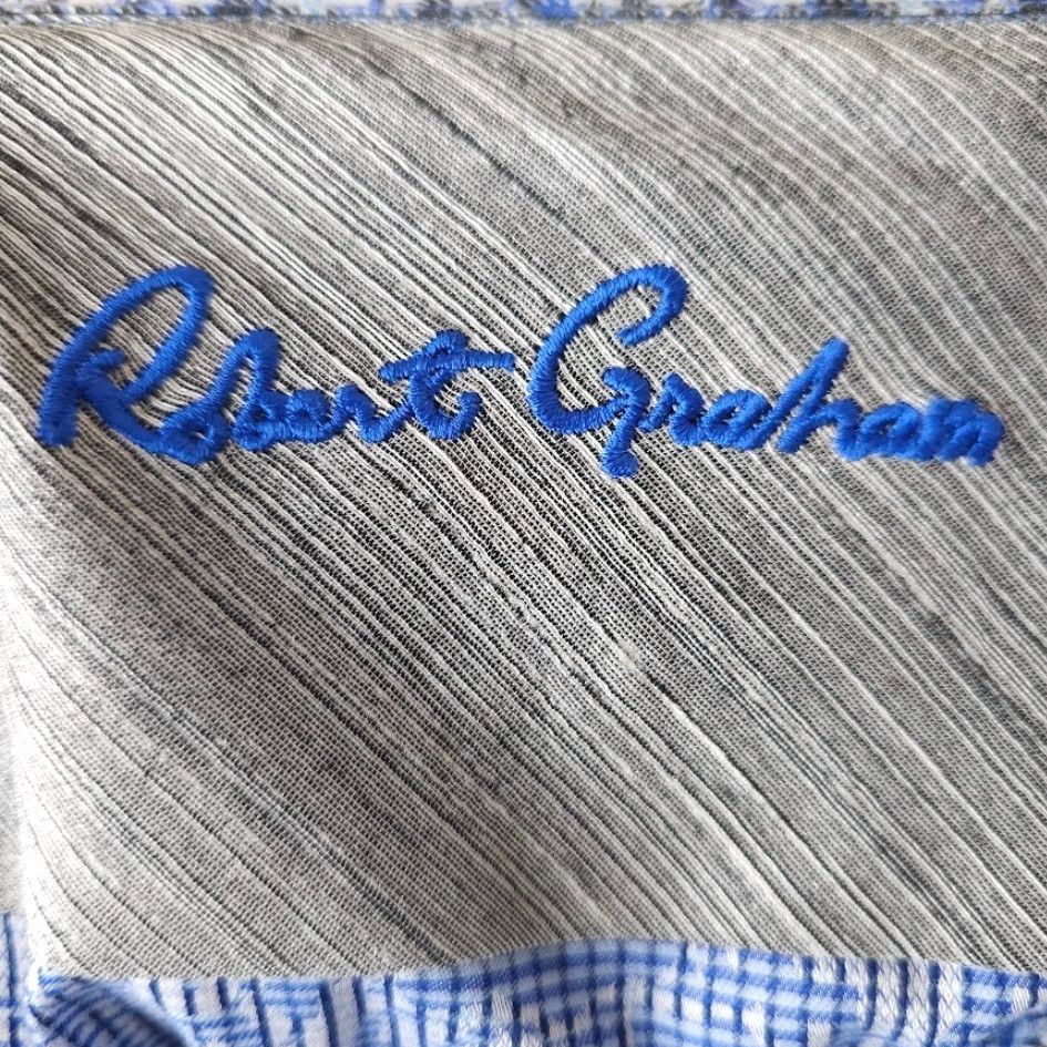 Robert Graham Robert Graham Shirt Mens 4XL Blue Electric Slide Classic Fit Shirt Size US XXL / EU 58 / 5 - 6 Thumbnail