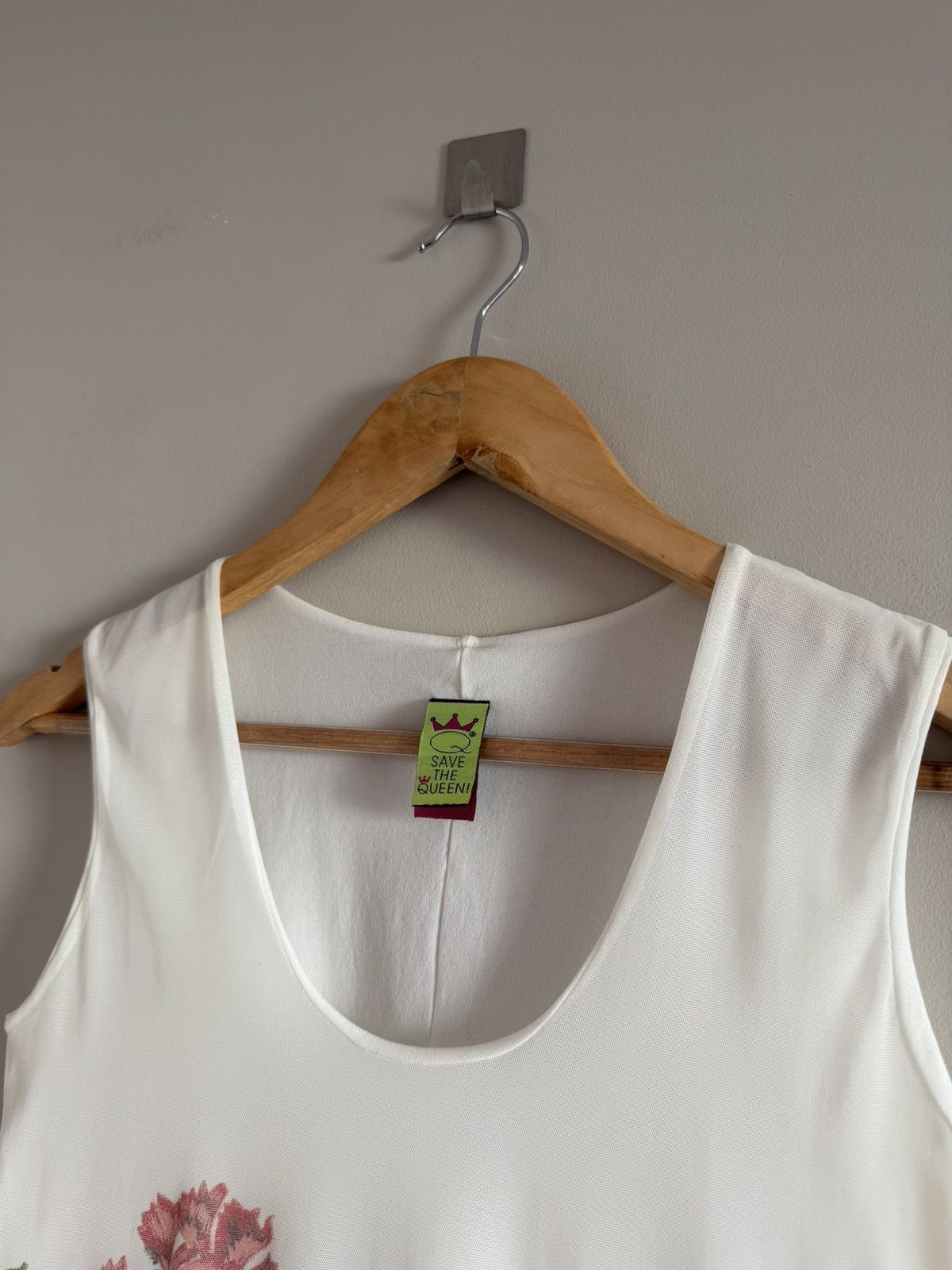 Other Vintage Save The Queen Floral Mesh Tank Top Italy L Size L / US 10 / IT 46 - 2 Thumbnail