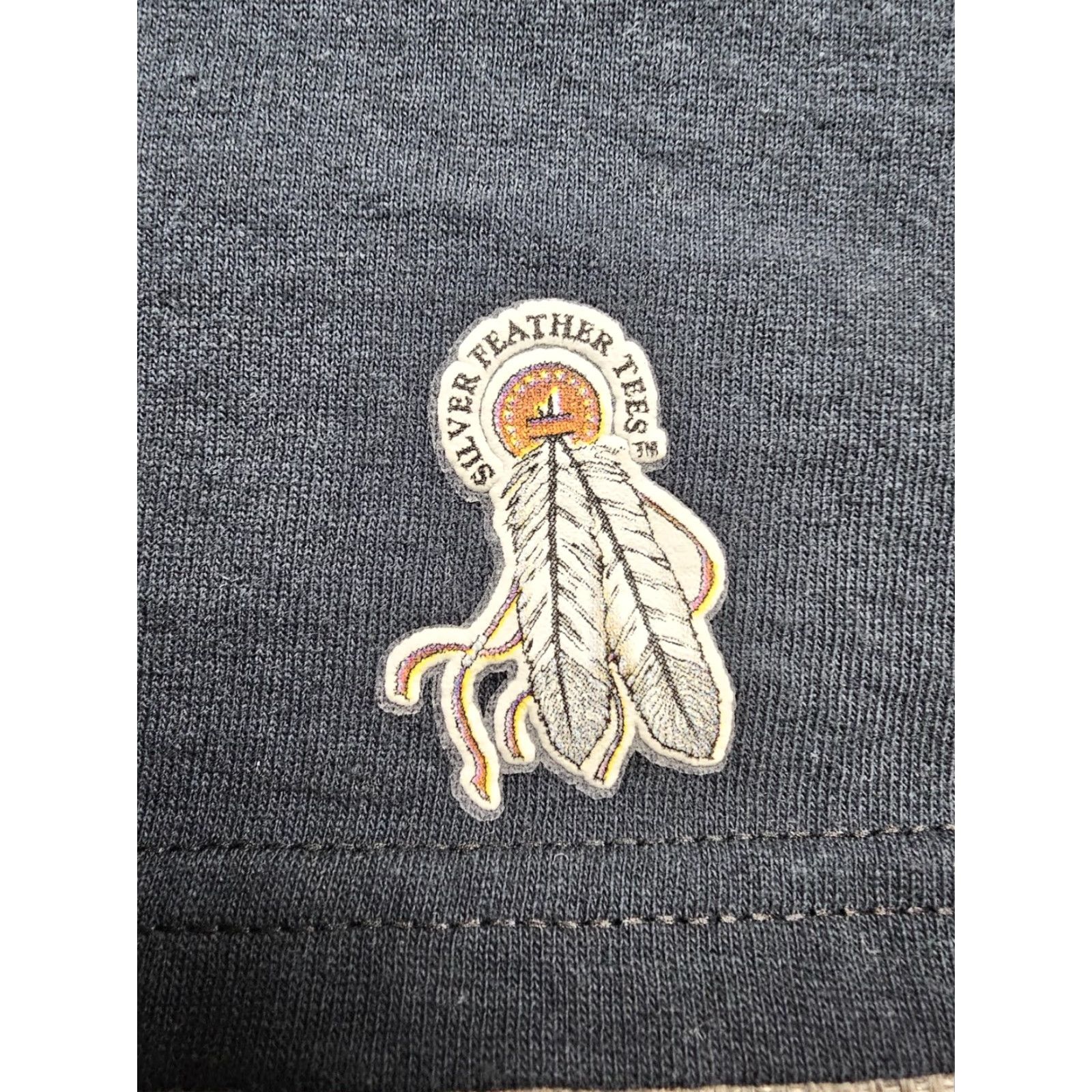 Anvil VINTAGE Kokopelli Shirt Mens XL Navy Blue Southwestern Graphic Tee Feather Size US XL / EU 56 / 4 - 4 Thumbnail