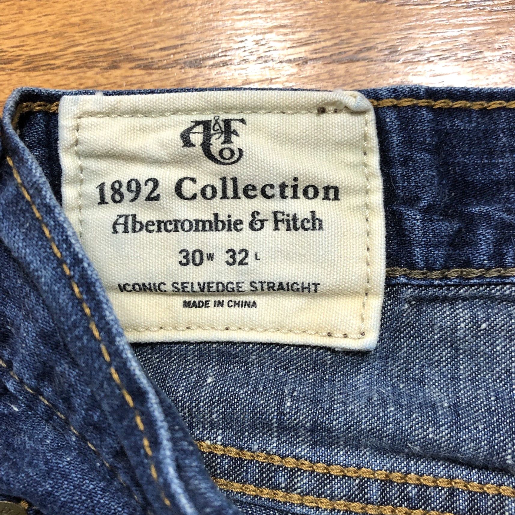 Abercrombie & Fitch Abercrombie & Fitch Jeans Selvedge Straight Japanese Denim 5-Pocket Button Blue 90s Mens 30x32 Vintage No Size US 30 / EU 46 - 6 Thumbnail
