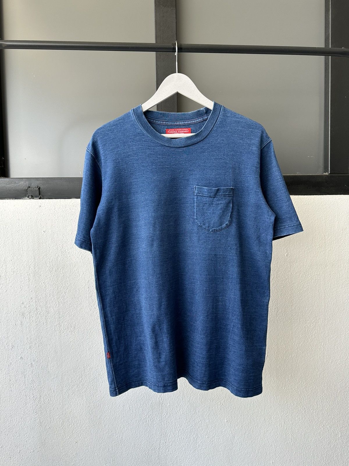 image of Ss12 Nitraid Blue Dyed Indigo Tee, Men's (Size Medium)