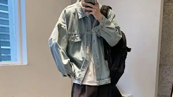 Japanese Brand Mibuki x Maeda Retro Blue Oversized Harajuku Denim Jacket Size US M / EU 48-50 / 2 - 4 Thumbnail
