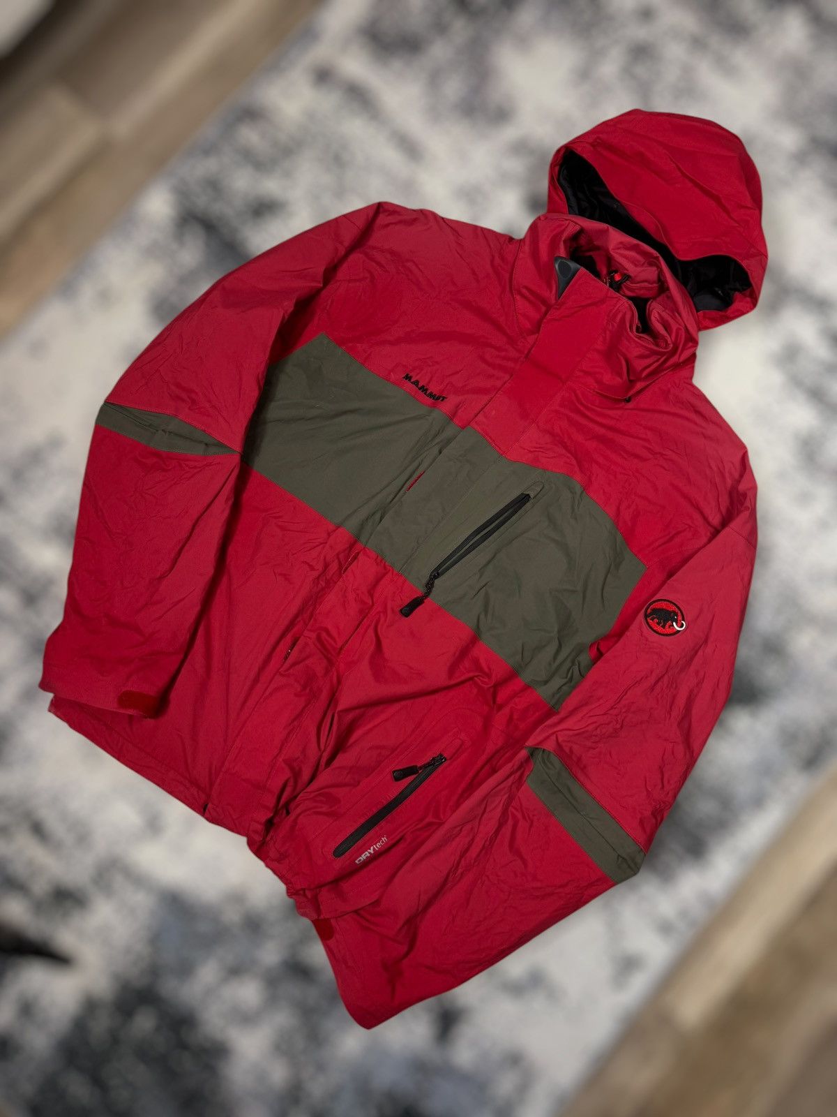 Mammut × Vintage Vintage Mammut Dry Tech Waterproof Ski Hooded Heavy Jacket Size US L / EU 52-54 / 3 - 2 Thumbnail