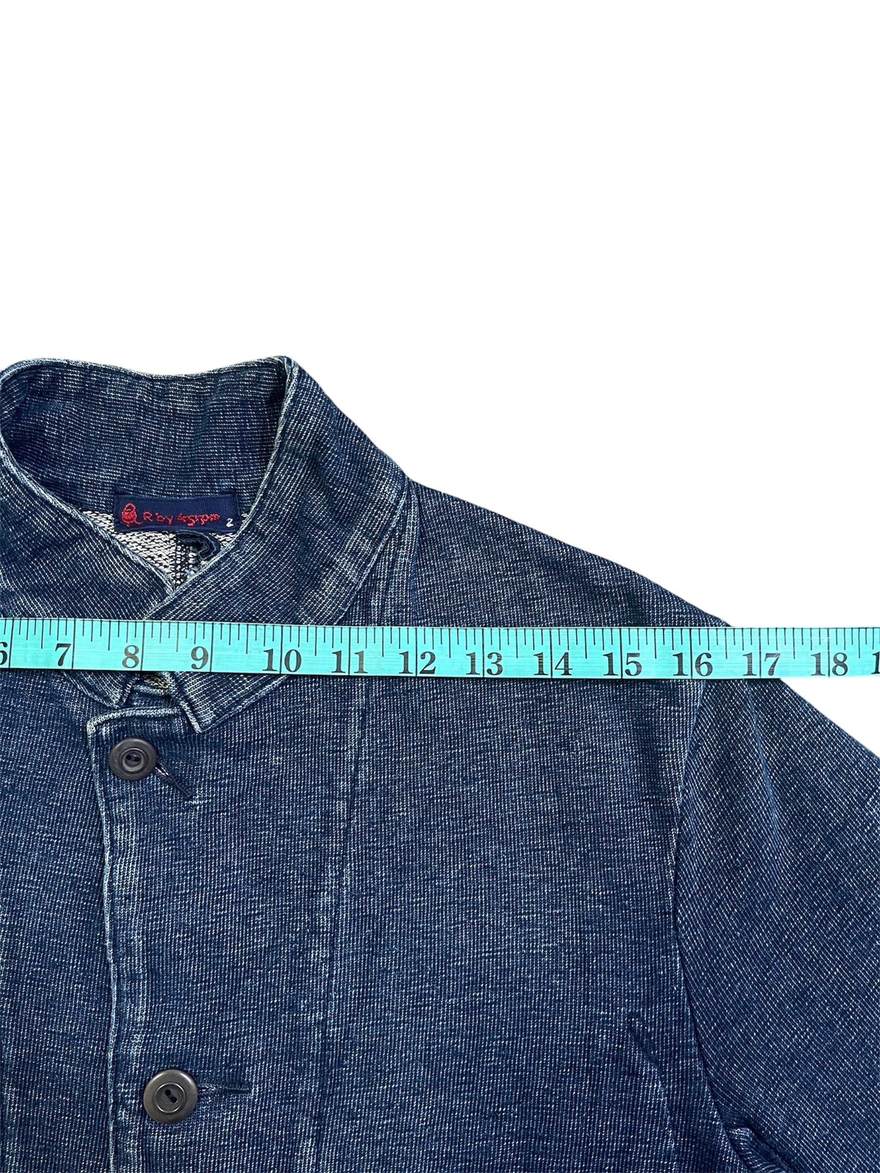 45rpm × Japanese Brand R by 45RPM Blue Indigo Cotton Knit Chore Jacket Size US M / EU 48-50 / 2 - 10 Thumbnail