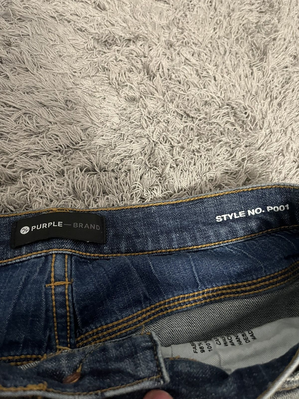 Purple Brand Purple jeans Indigo oil split Size US 29 - 2 Thumbnail