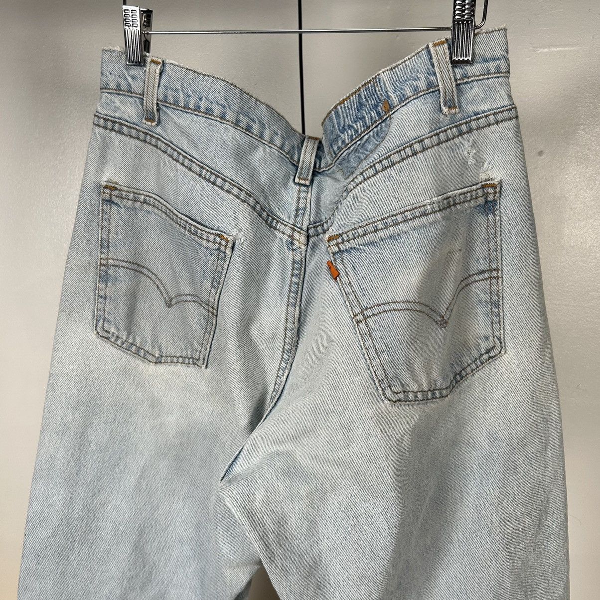 Vintage Vintage Levi’s 550 orange tab distressed jeans Size US 35 - 4 Thumbnail