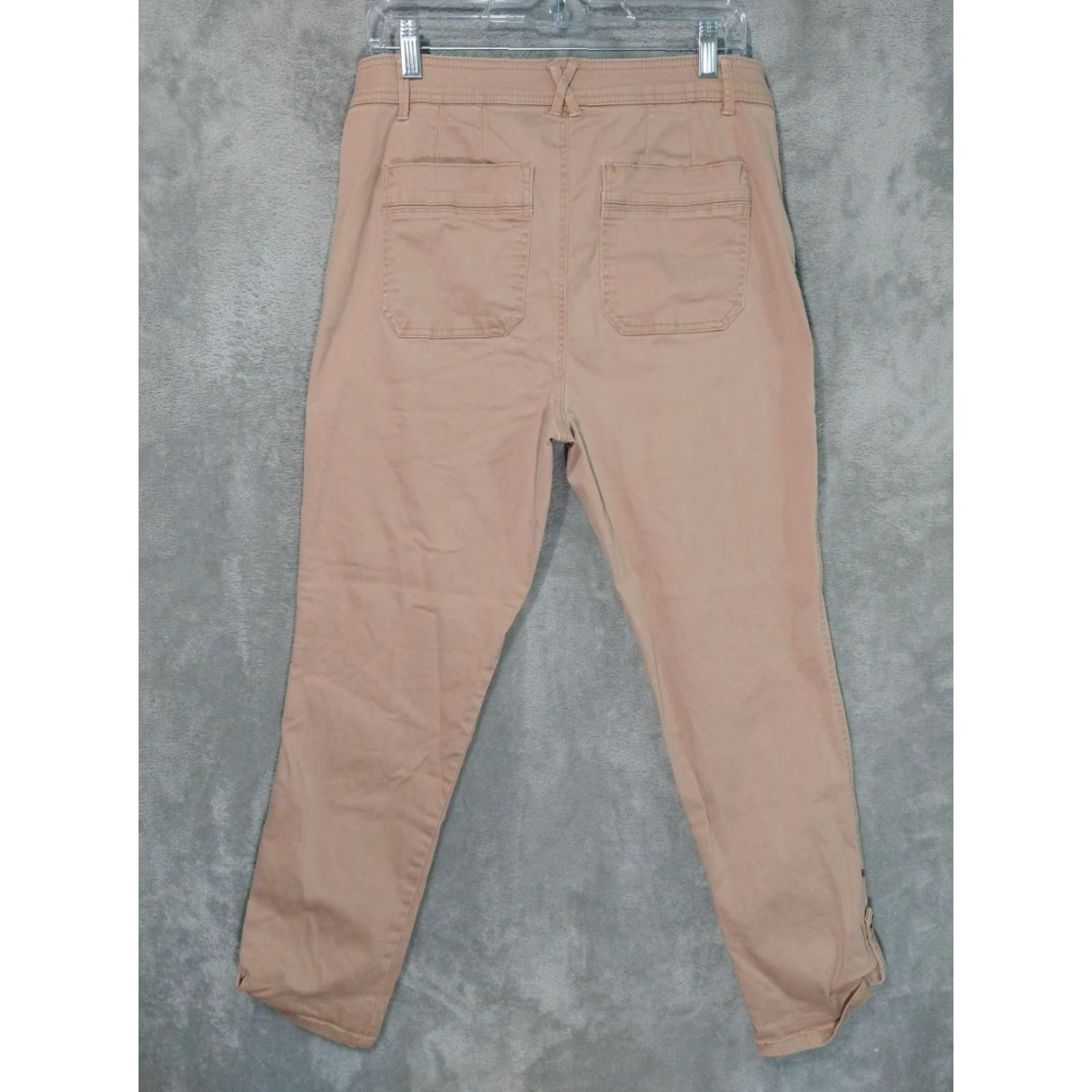 Vintage Democracy High Rise Cargo Pants Womens 12 Beige Utility Stretch Pockets Casual Size 34" / US 12 / IT 48 - 2 Thumbnail