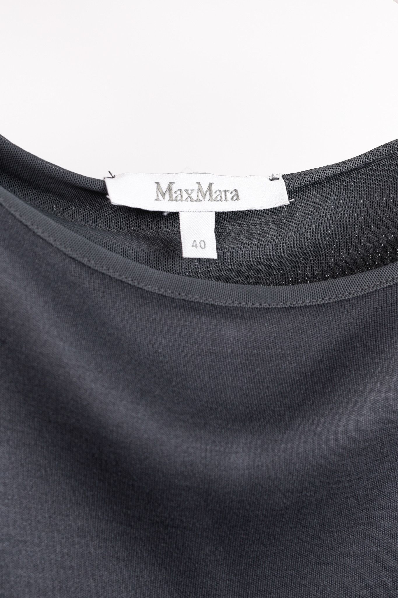 Max Mara Max Mara Grey Jersey Belted Draped Mini Dress Size S / US 4 / IT 40 - 4 Thumbnail