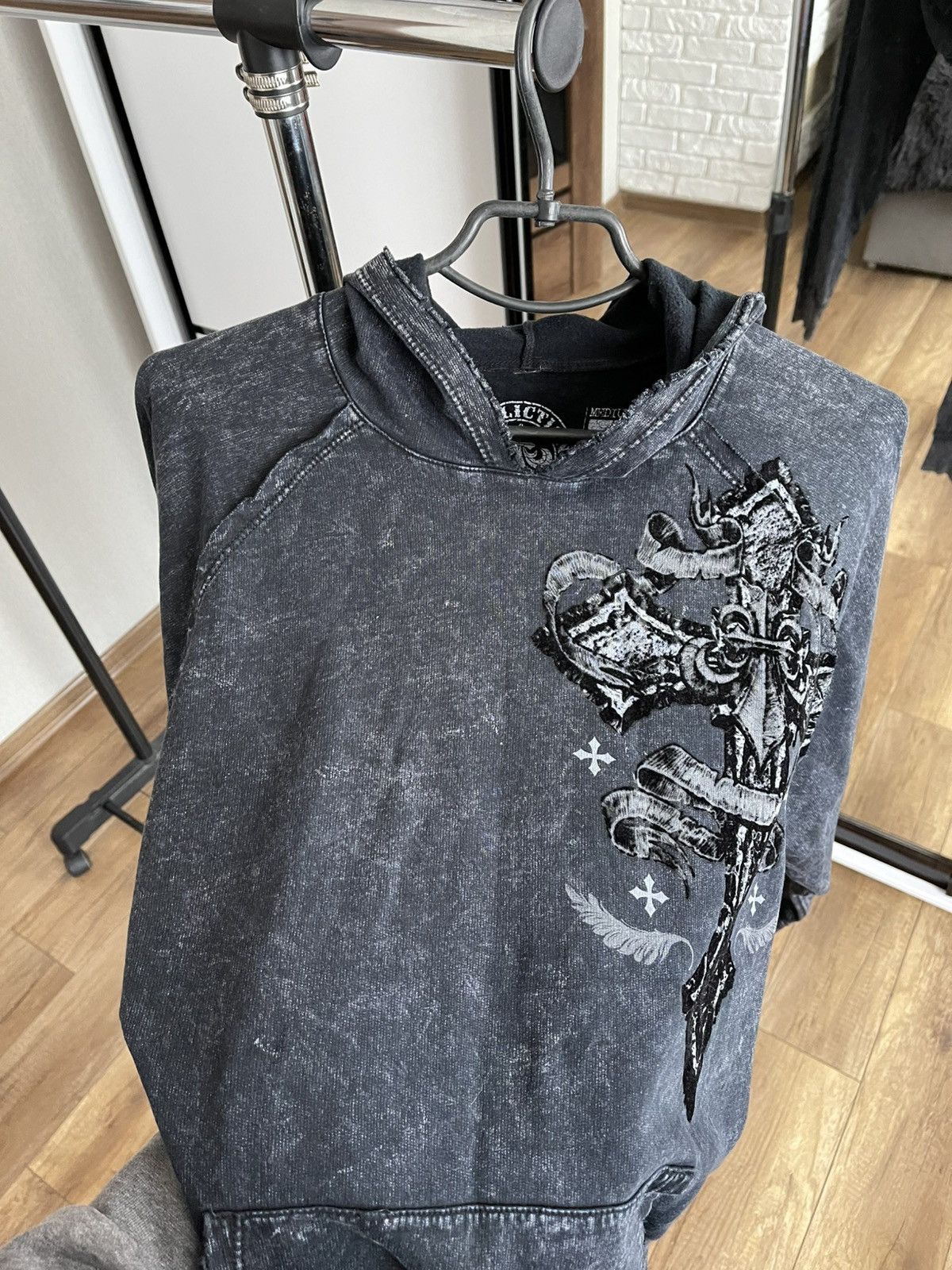 Affliction Affliction Live Fast Vintage Hoodie Pullover Y2K Logo Size US M / EU 48-50 / 2 - 8 Thumbnail