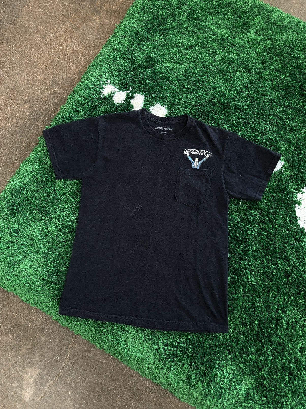 Fucking Awesome Fucking Awesome Hollywood Store Pocket Tee Black Medium Size US M / EU 48-50 / 2 - 1 Thumbnail
