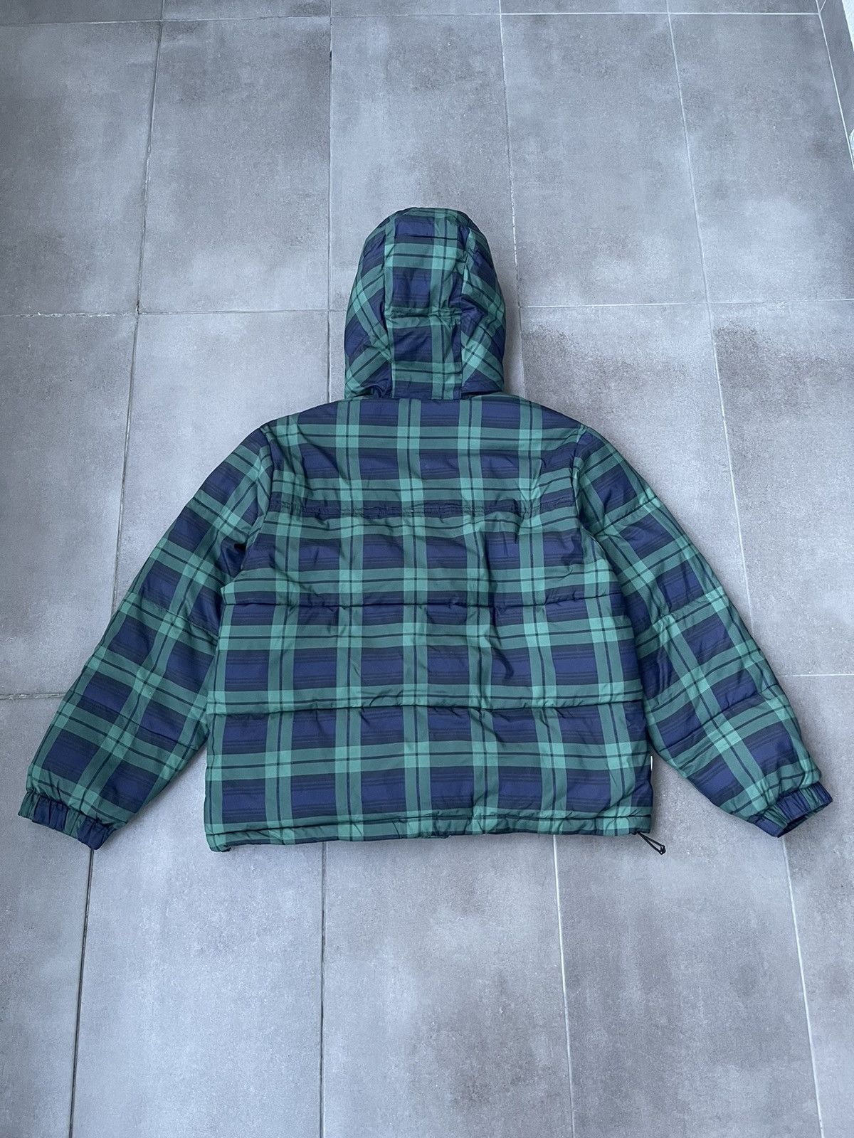 Obey Obey Small Logo Checkered Green Navy Puffer Jacket Size US S / EU 44-46 / 1 - 8 Thumbnail