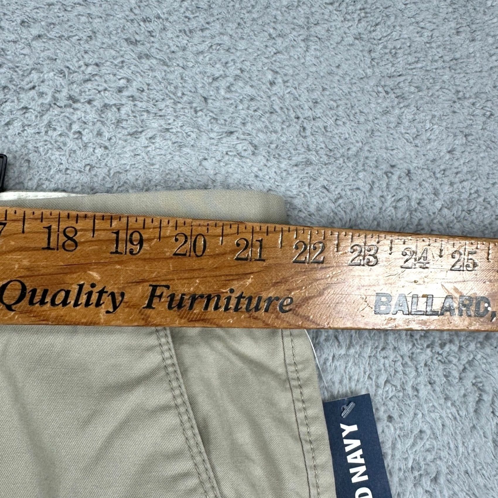 Old Navy Old Navy Slim Fit Mens Khakis Shorts 42 Tan Flat Front Pockets 100% Cotton NEW Size US 42 / EU 58 - 5 Thumbnail