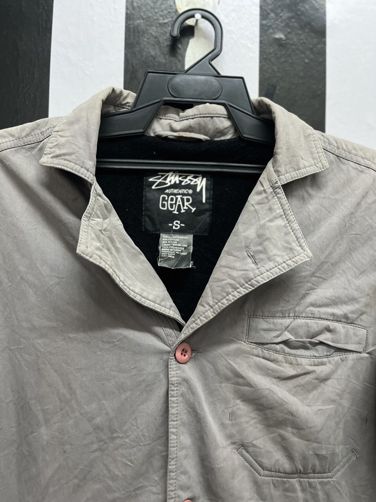 Stussy Stussy Japan TruckerJacket Vintage Wash in grey Size 36S - 2 Thumbnail